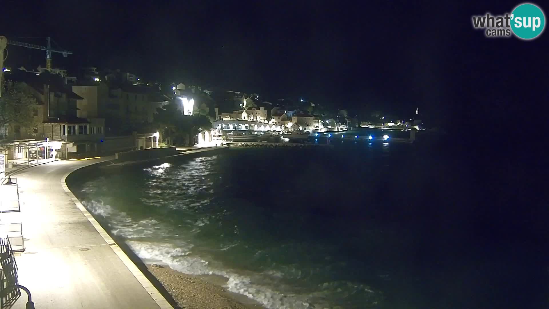 Webcam Bol Centro e Marina – Vista live dal porto di Bol