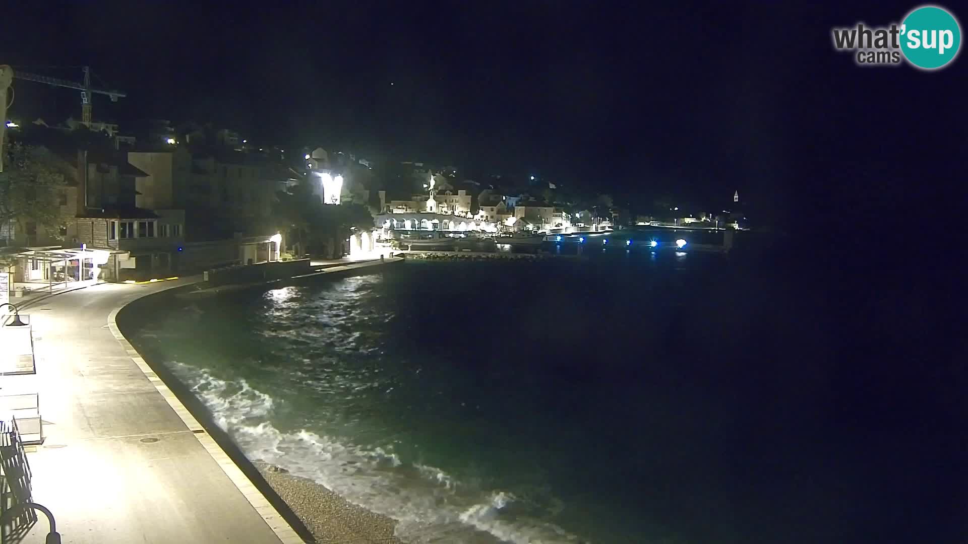Webcam Bol Centro e Marina – Vista live dal porto di Bol