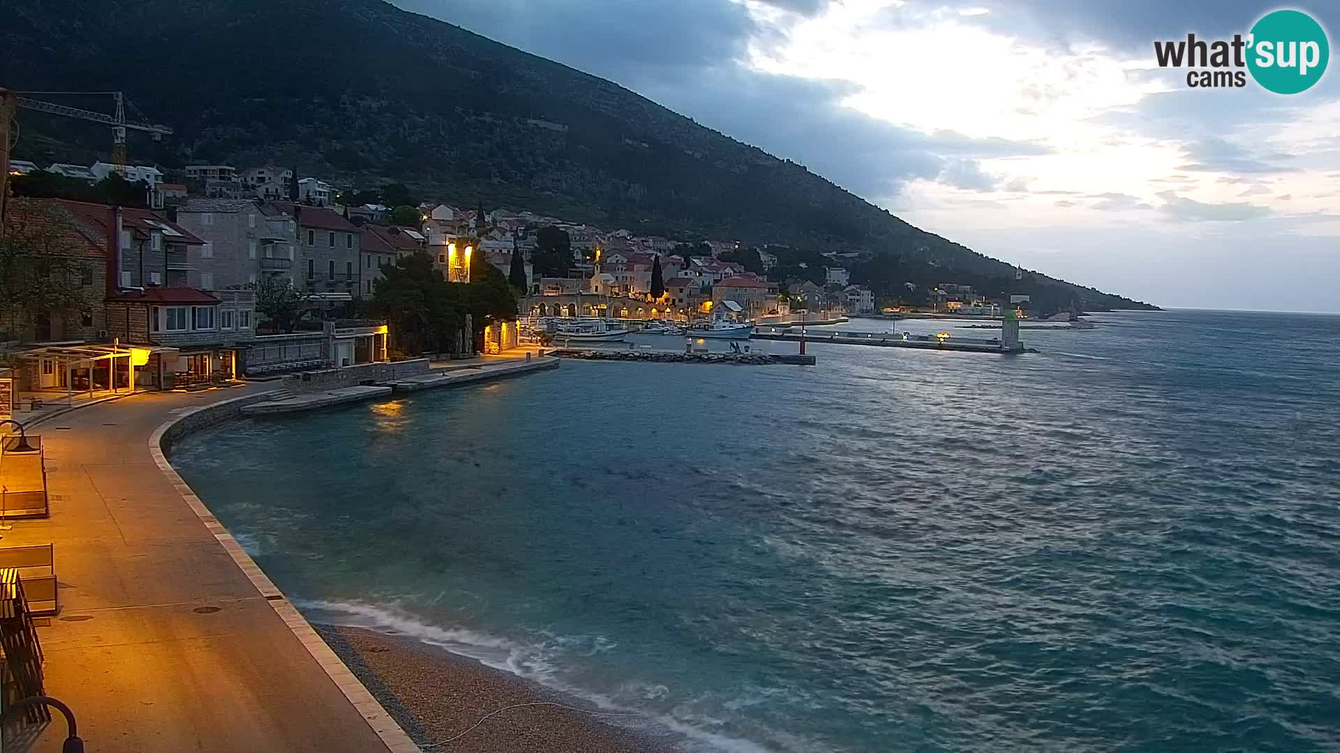 Webcam Bol Centre-Ville & Marina – Vue en direct depuis Bol, île de Brač