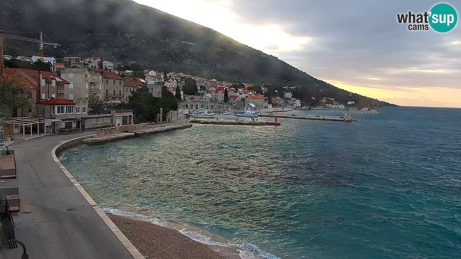 Webcam Bol Centre-Ville & Marina – Vue en direct depuis Bol, île de Brač