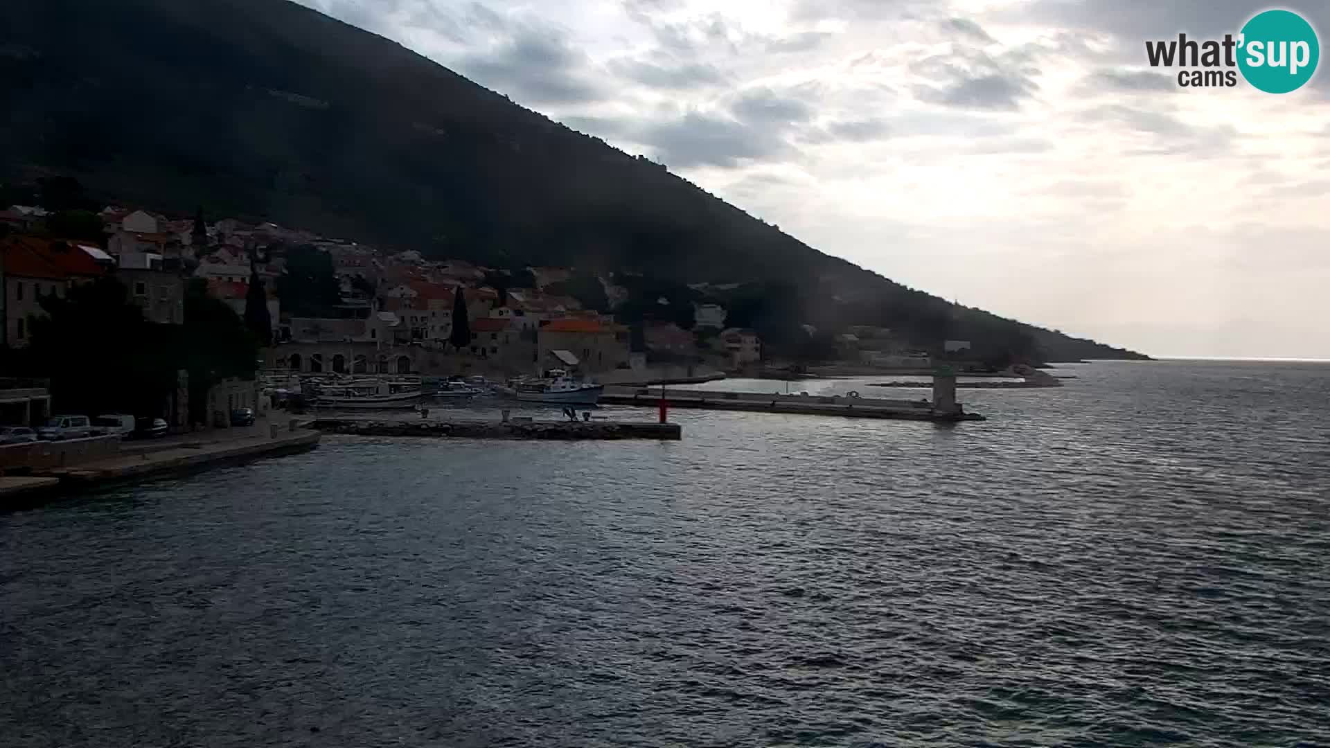 Webcam Bol centre-ville & marina – Vue en direct depuis Bol, île de Brač