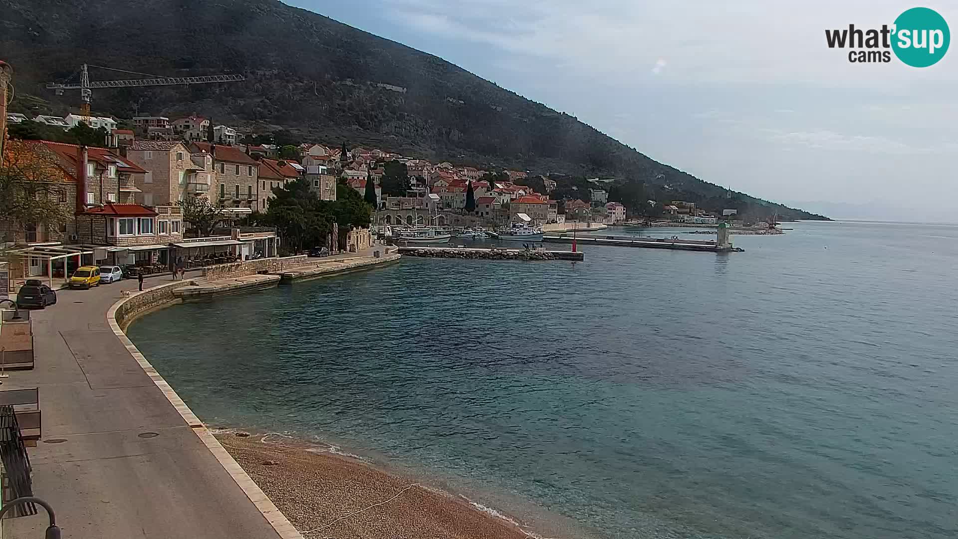 Webcam Bol Hafen & Ortszentrum – Liveblick aus Bol auf der Insel Brač