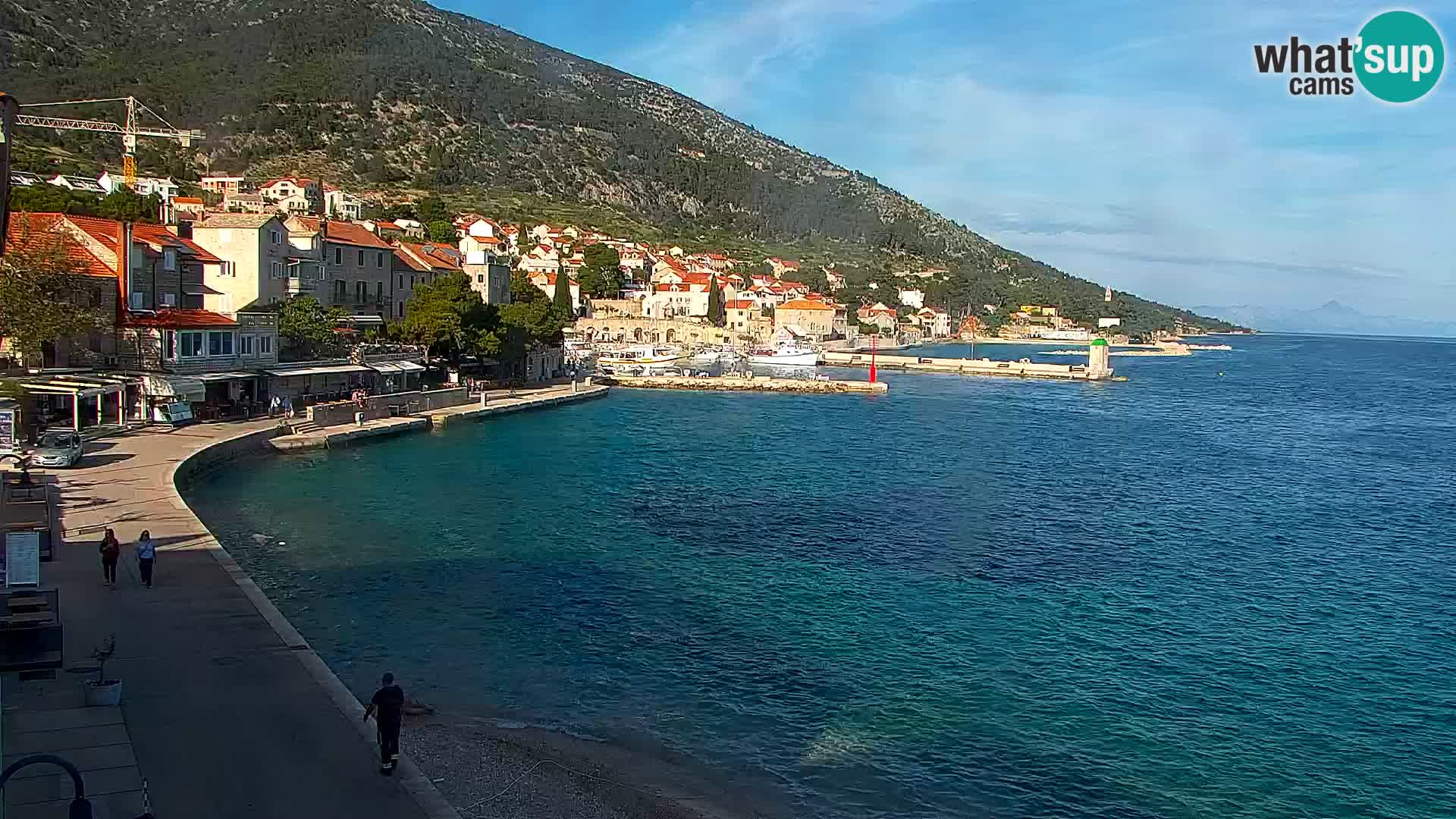 Webcam Bol Hafen & Ortszentrum – Liveblick aus Bol auf der Insel Brač