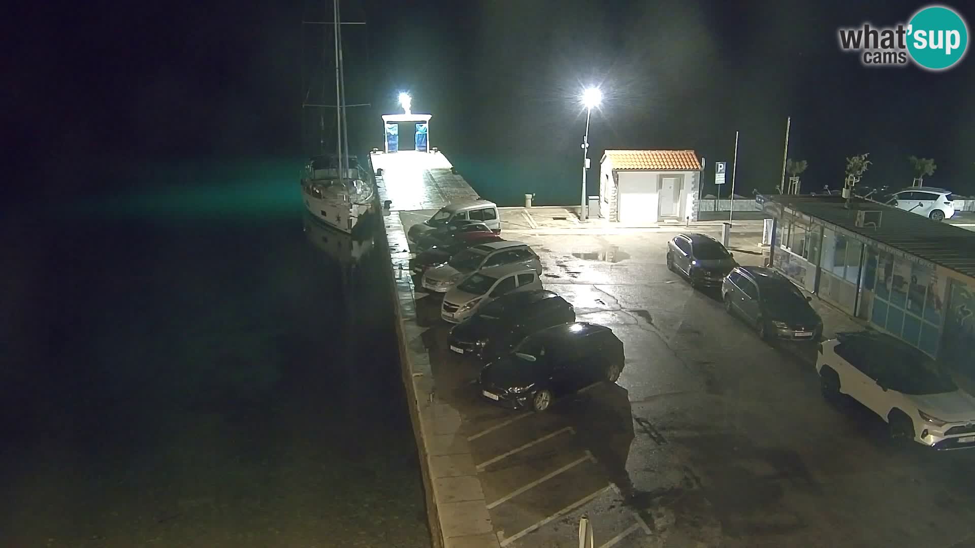 Webcam Bol Centro e Marina – Vista live dal porto di Bol