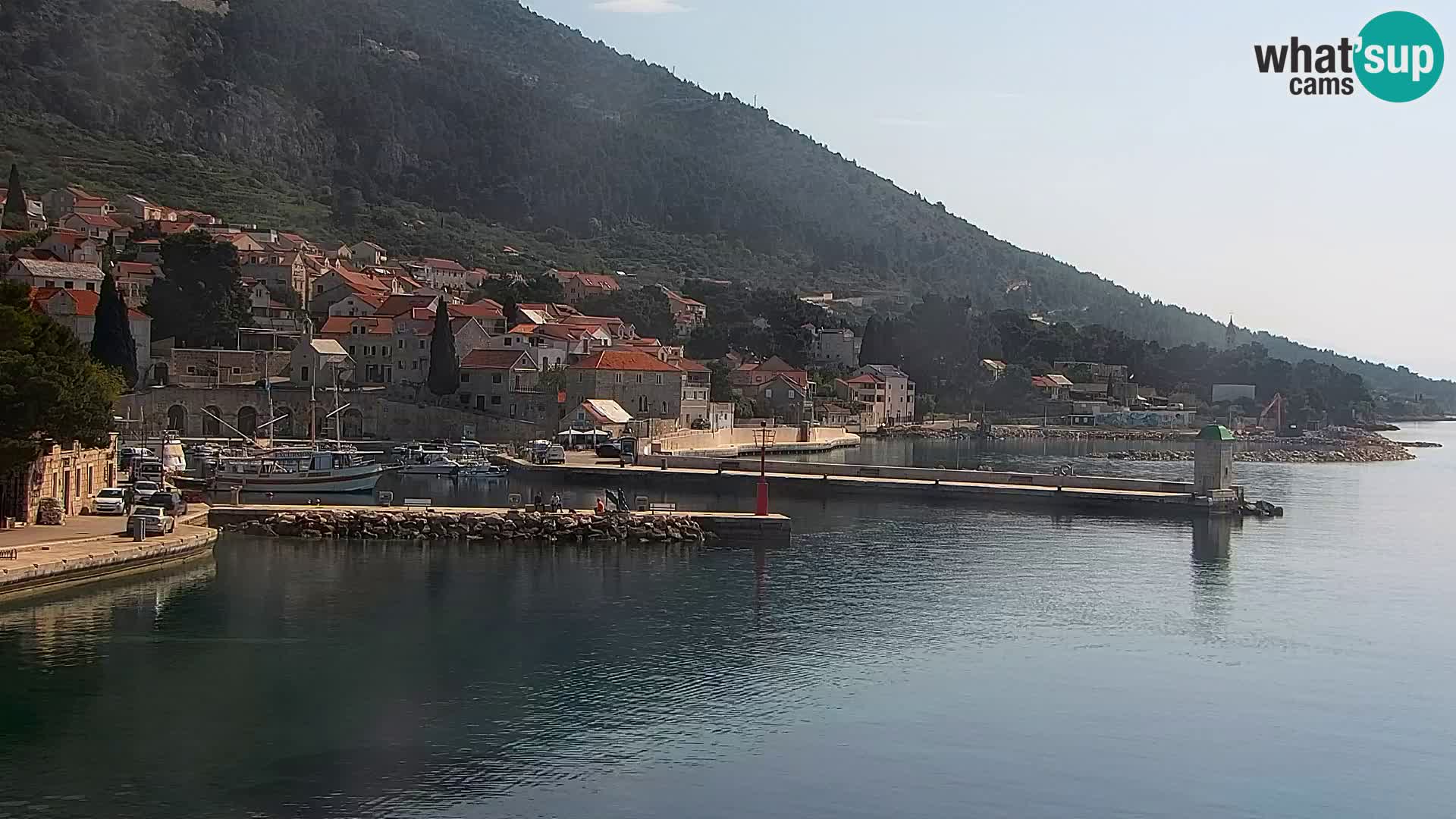Webcam Bol centre-ville & marina – Vue en direct depuis Bol, île de Brač
