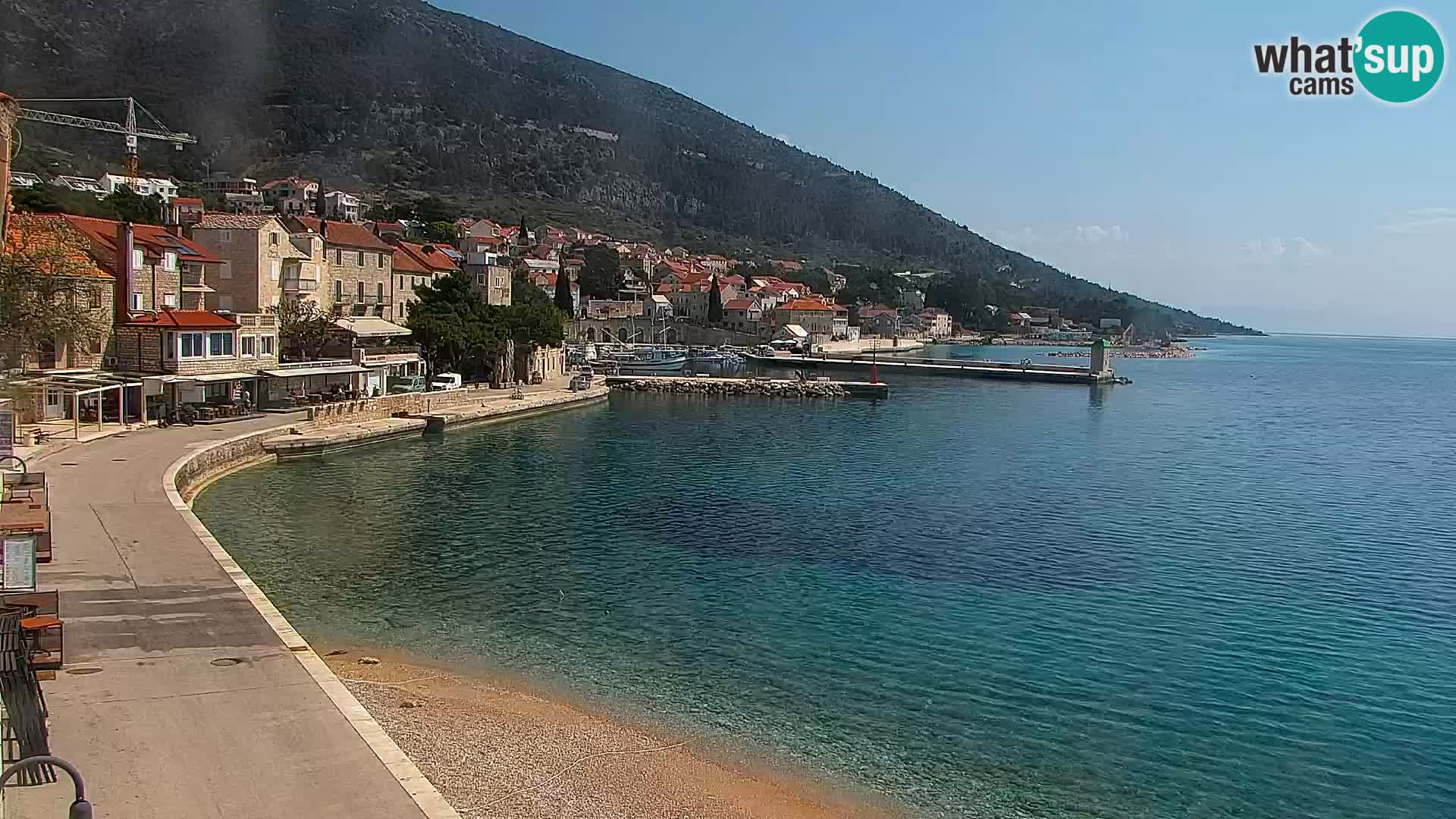 Webcam Bol Centre-Ville & Marina – Vue en direct depuis Bol, île de Brač