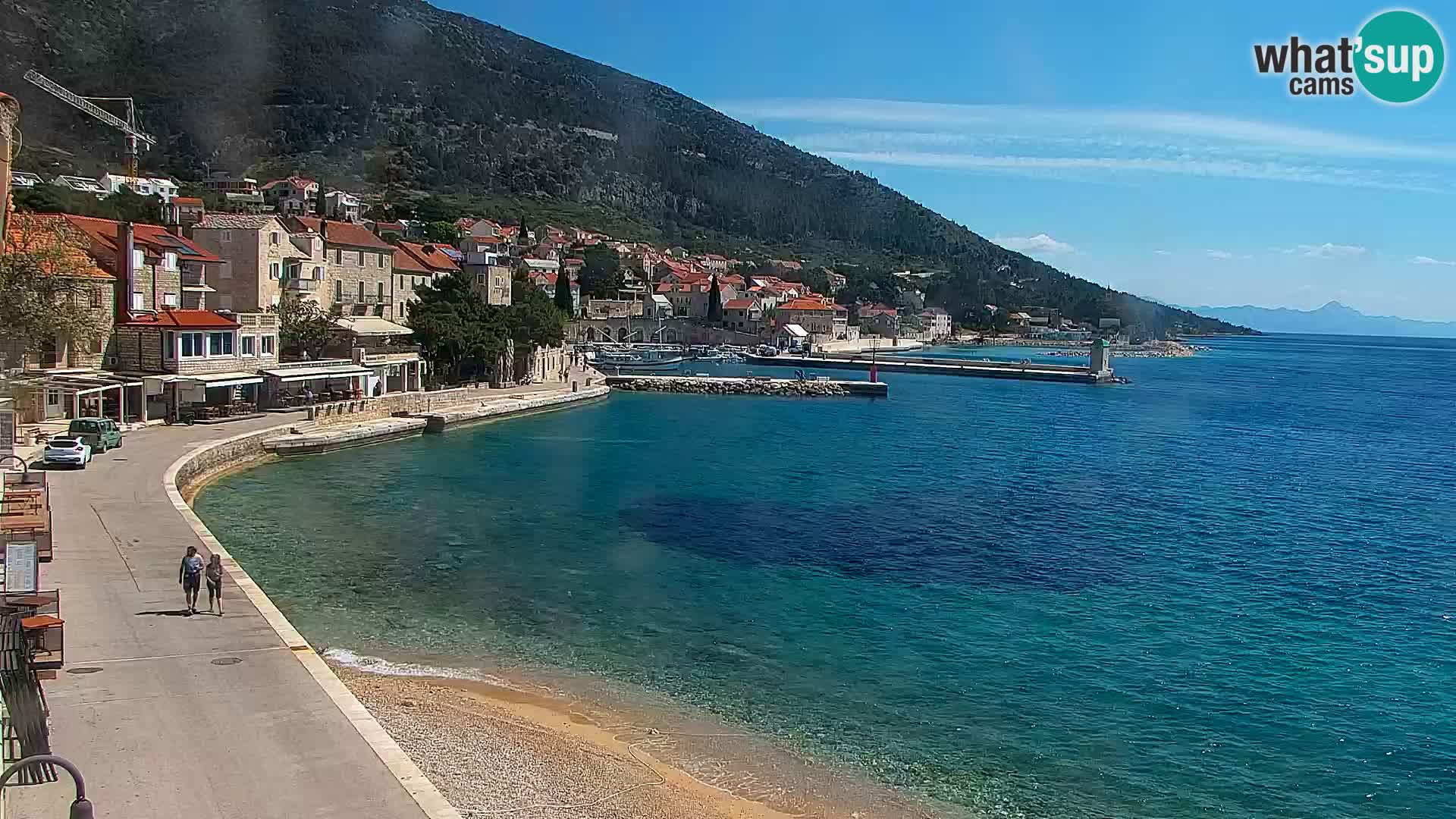 Webcam Bol Centro e Marina – Vista live dal porto di Bol