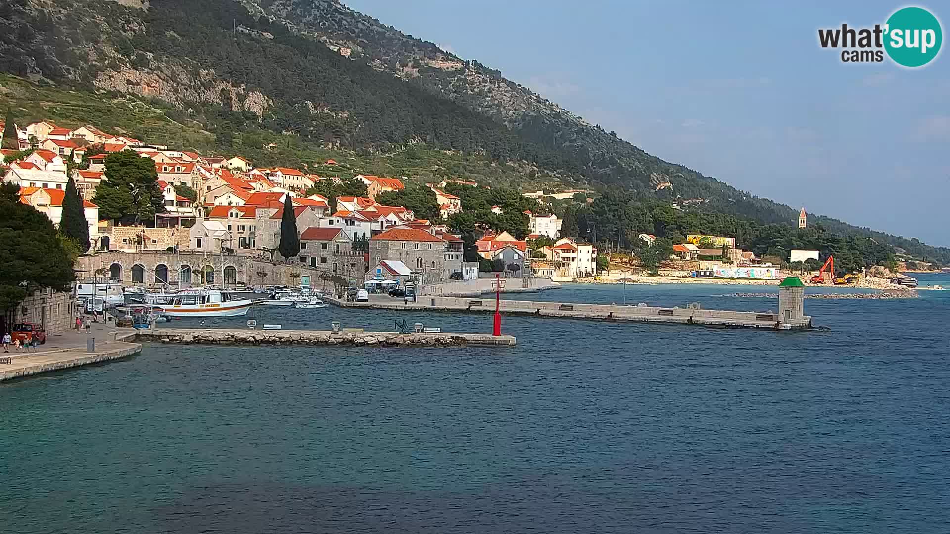 Webcam Bol Hafen & Ortszentrum – Liveblick aus Bol auf der Insel Brač