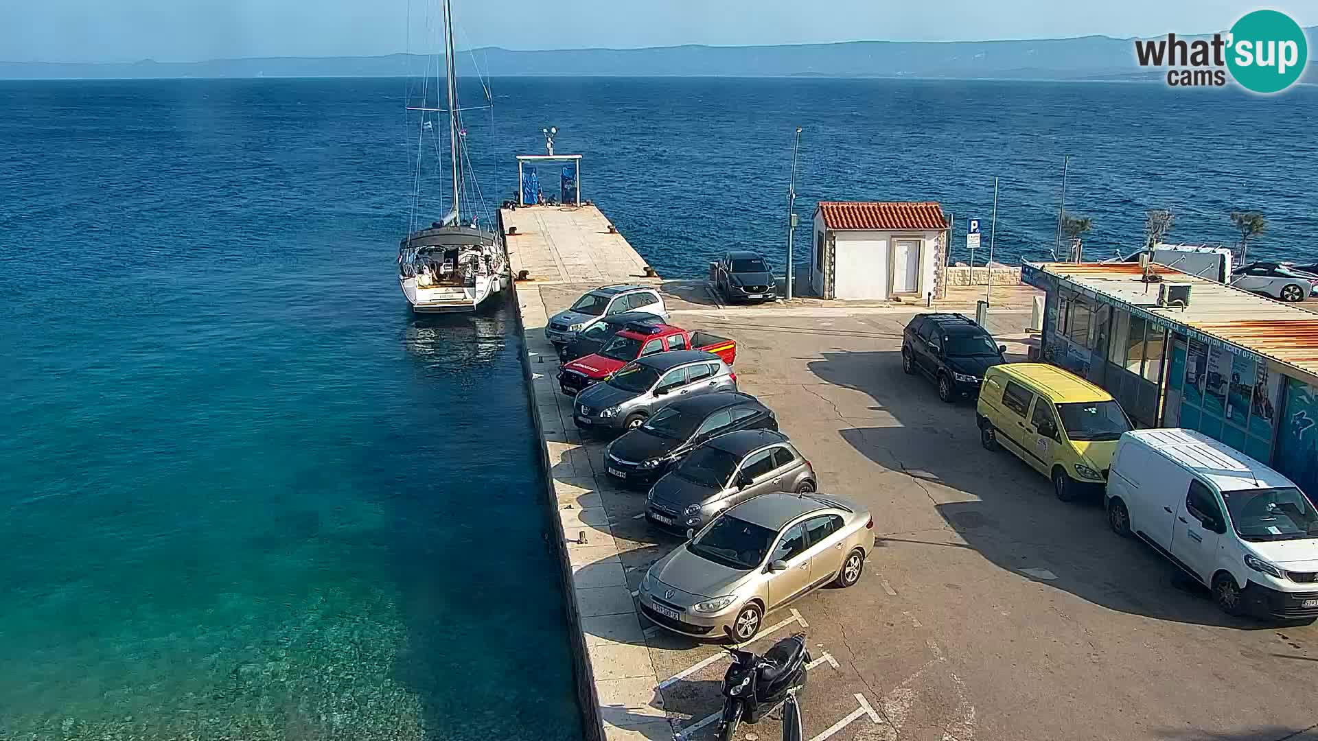 Webcam Bol Centro e Marina – Vista live dal porto di Bol