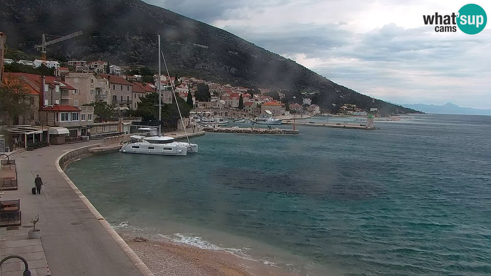 Webcam Bol centre-ville & marina – Vue en direct depuis Bol, île de Brač