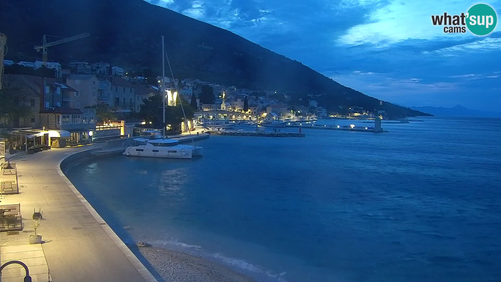 Webcam Bol Centre-Ville & Marina – Vue en direct depuis Bol, île de Brač