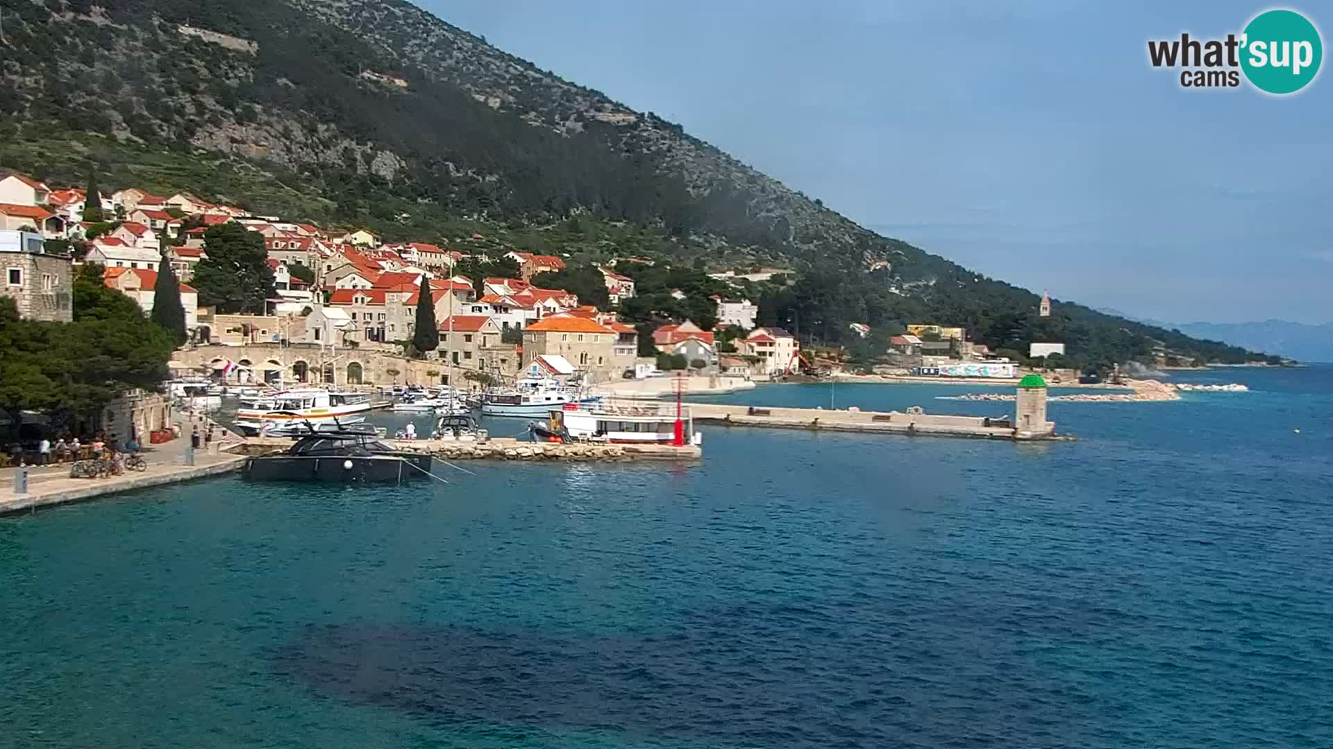 Webcam Bol Centre-Ville & Marina – Vue en direct depuis Bol, île de Brač