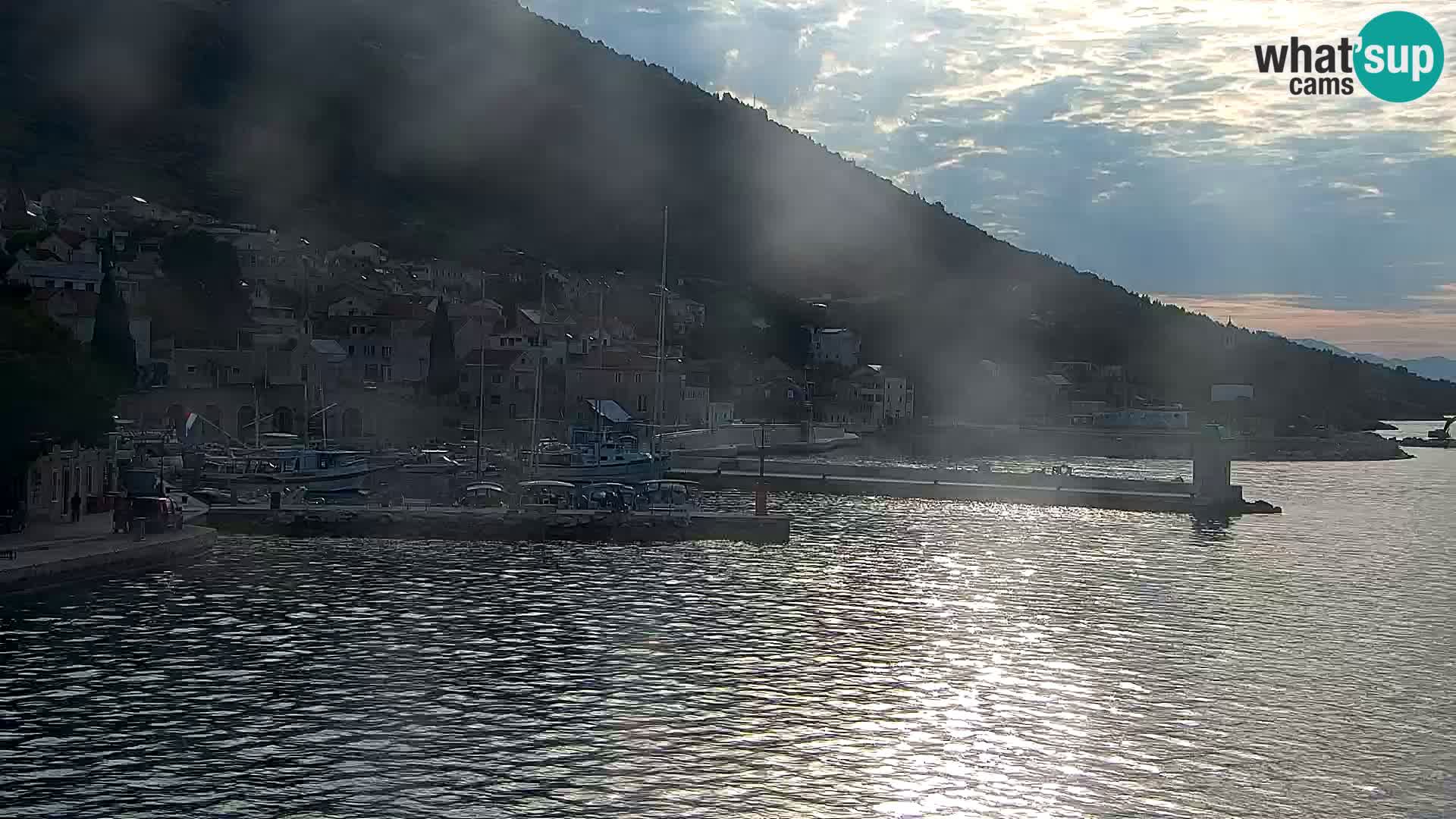 Webcam Bol Centre-Ville & Marina – Vue en direct depuis Bol, île de Brač