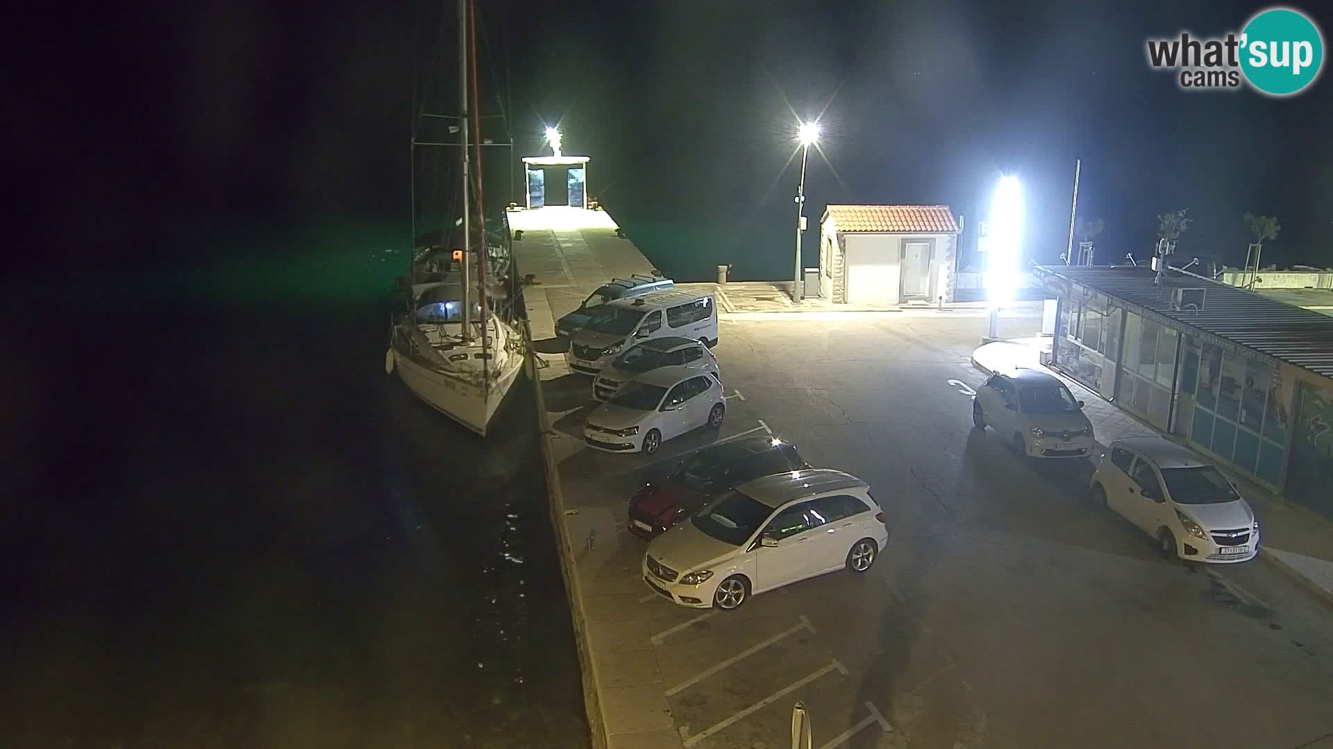 Webcam Bol Centro e Marina – Vista live dal porto di Bol