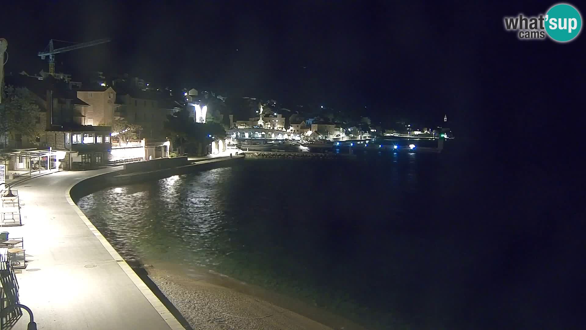 Webcam Bol Centro e Marina – Vista live dal porto di Bol