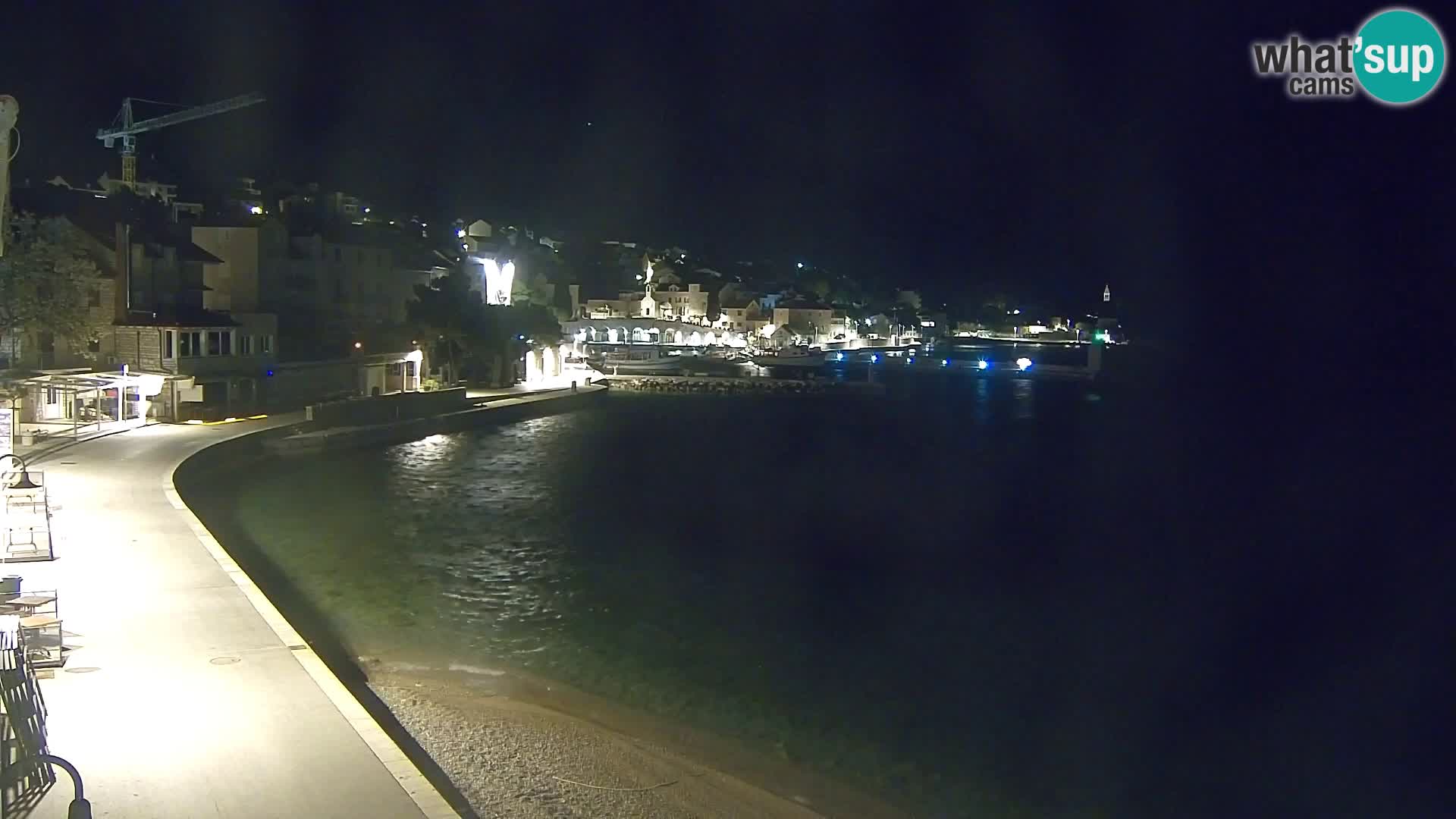 Webcam Bol Centro e Marina – Vista live dal porto di Bol
