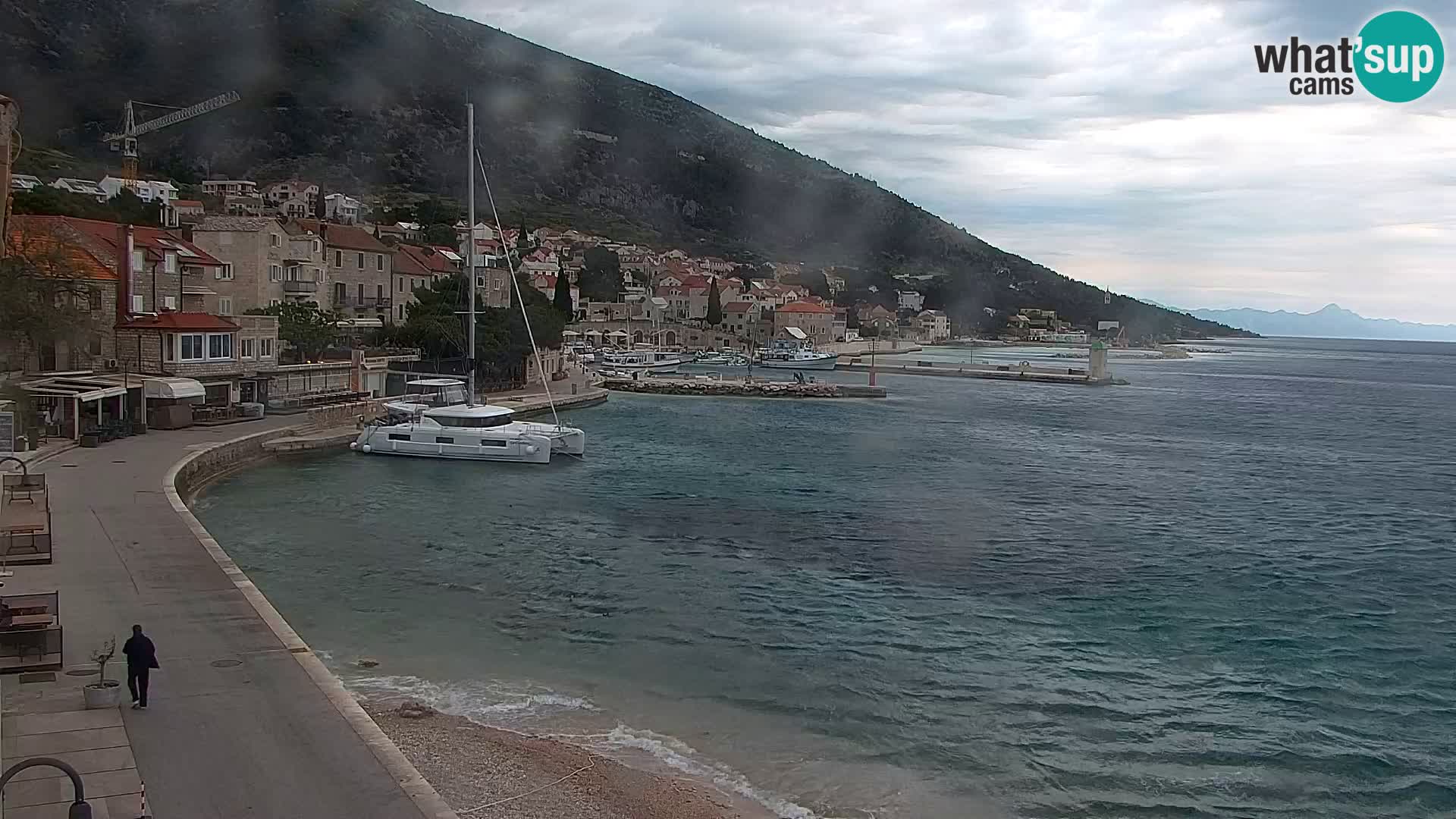 Webcam Bol centre-ville & marina – Vue en direct depuis Bol, île de Brač