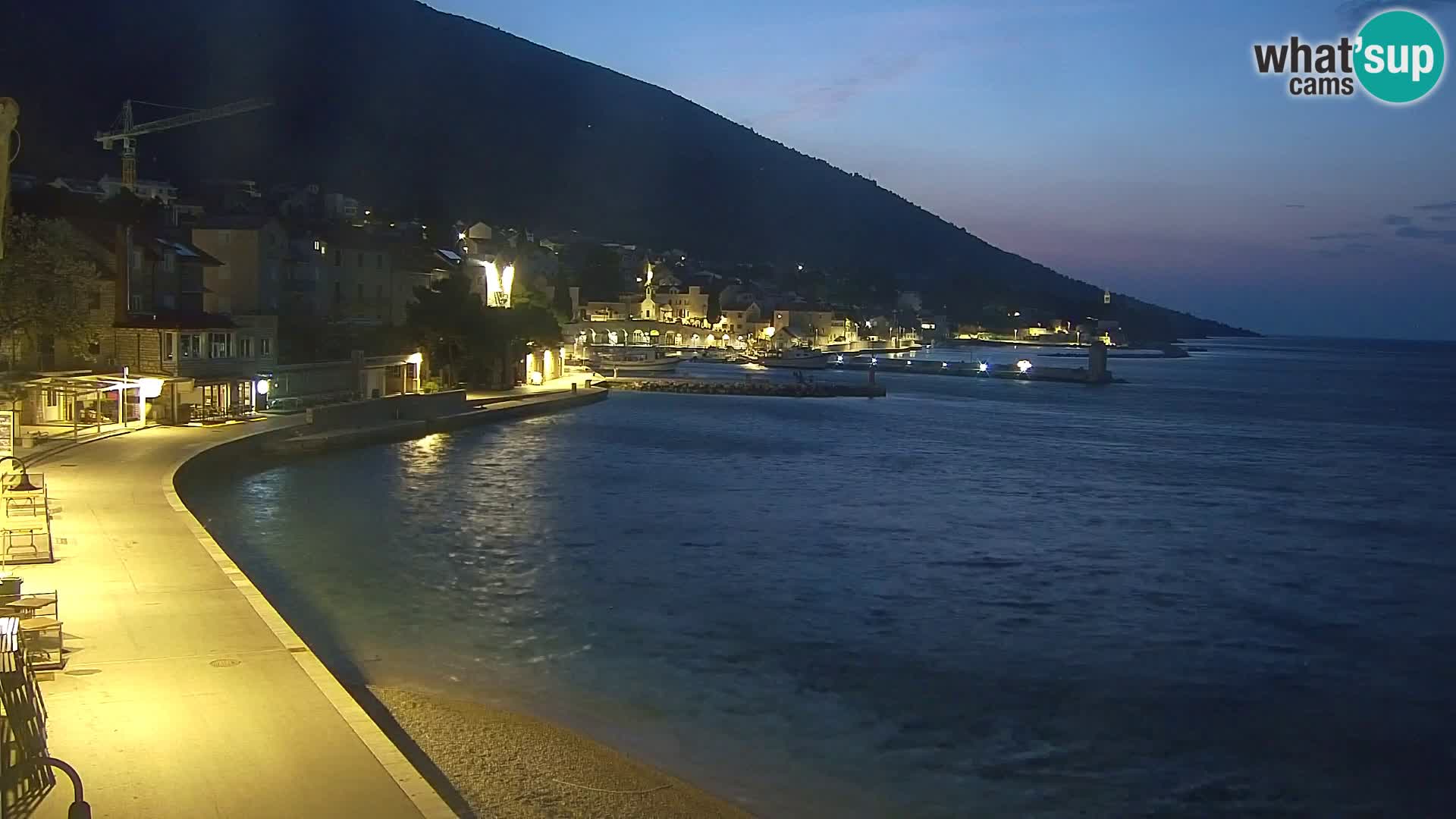 Webcam Bol Centre-Ville & Marina – Vue en direct depuis Bol, île de Brač