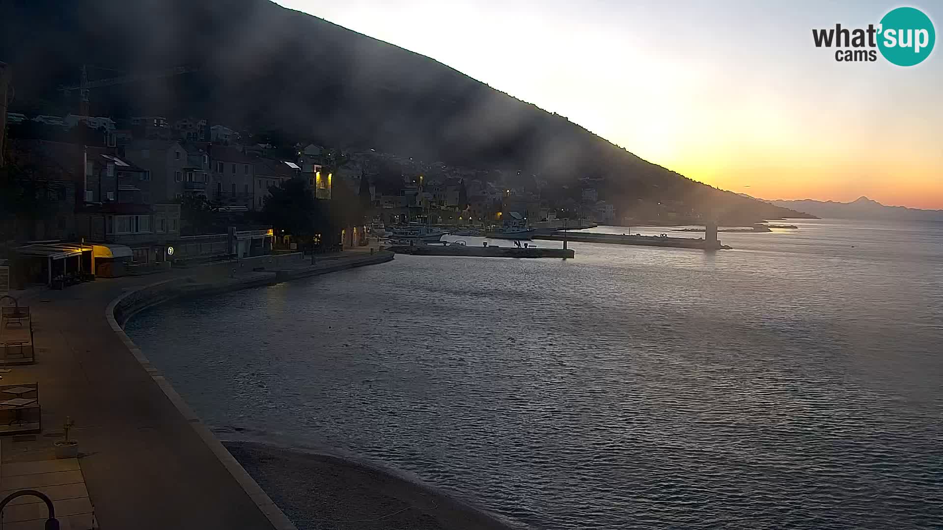 Webcam Bol centre-ville & marina – Vue en direct depuis Bol, île de Brač