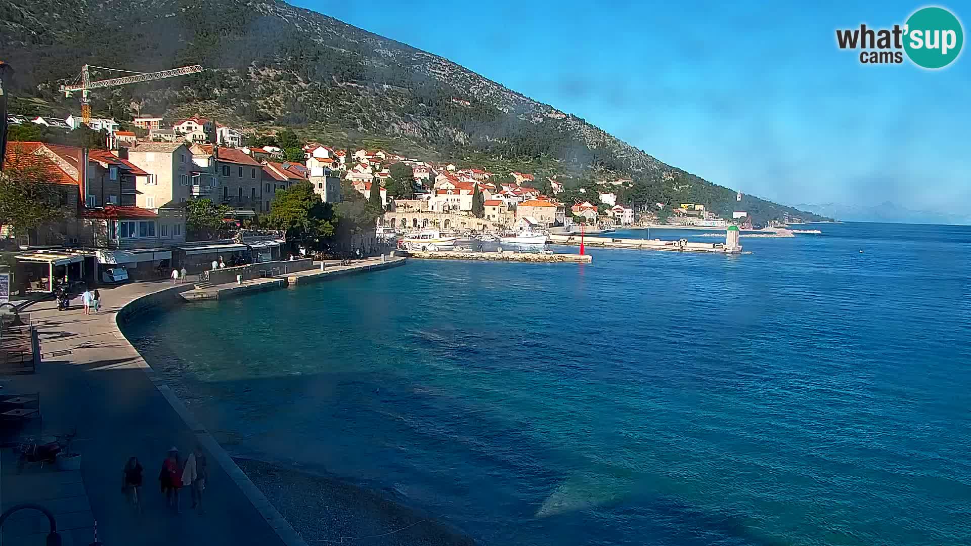 Webcam Bol Centre-Ville & Marina – Vue en direct depuis Bol, île de Brač