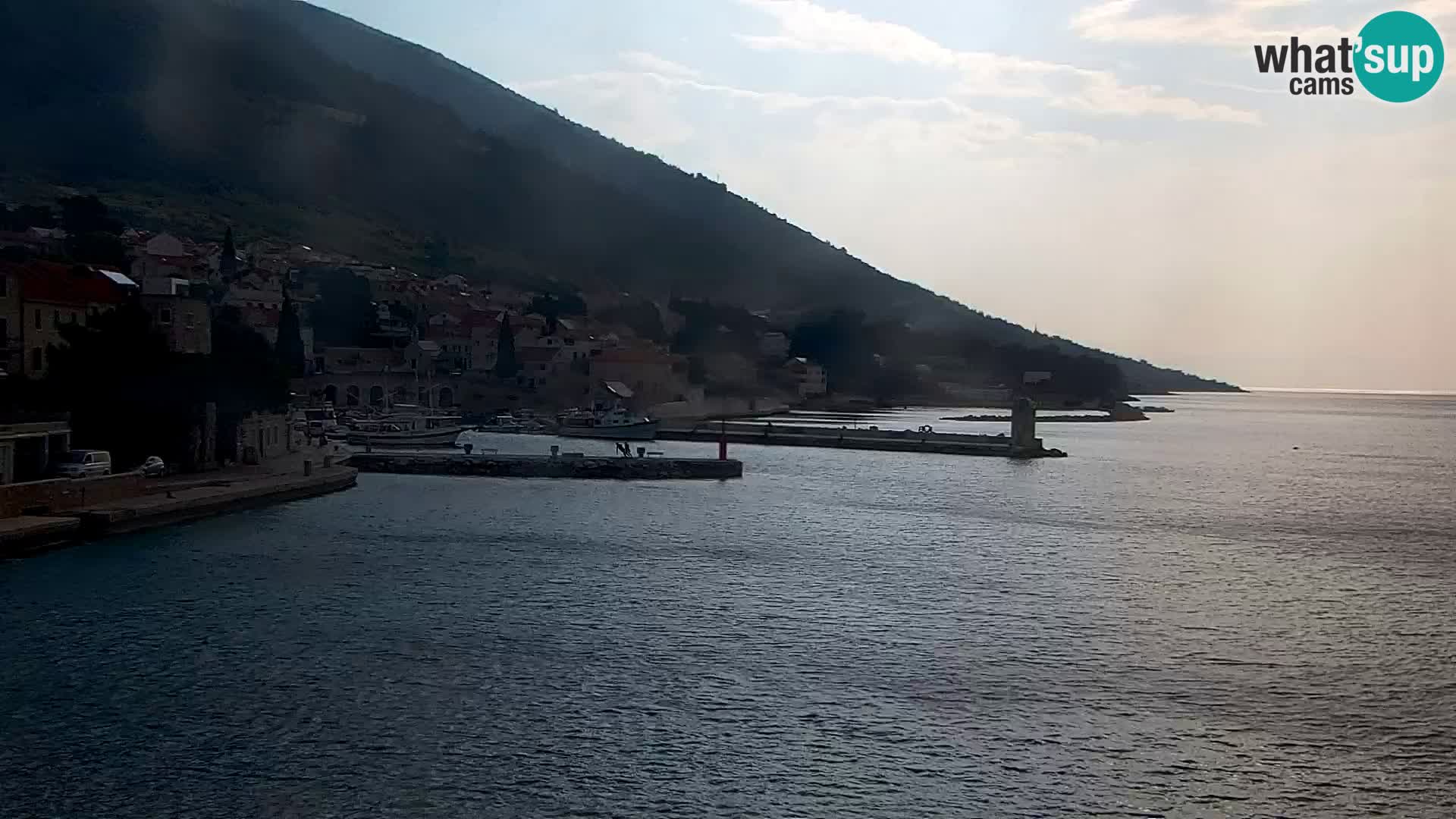 Webcam Bol Centre-Ville & Marina – Vue en direct depuis Bol, île de Brač