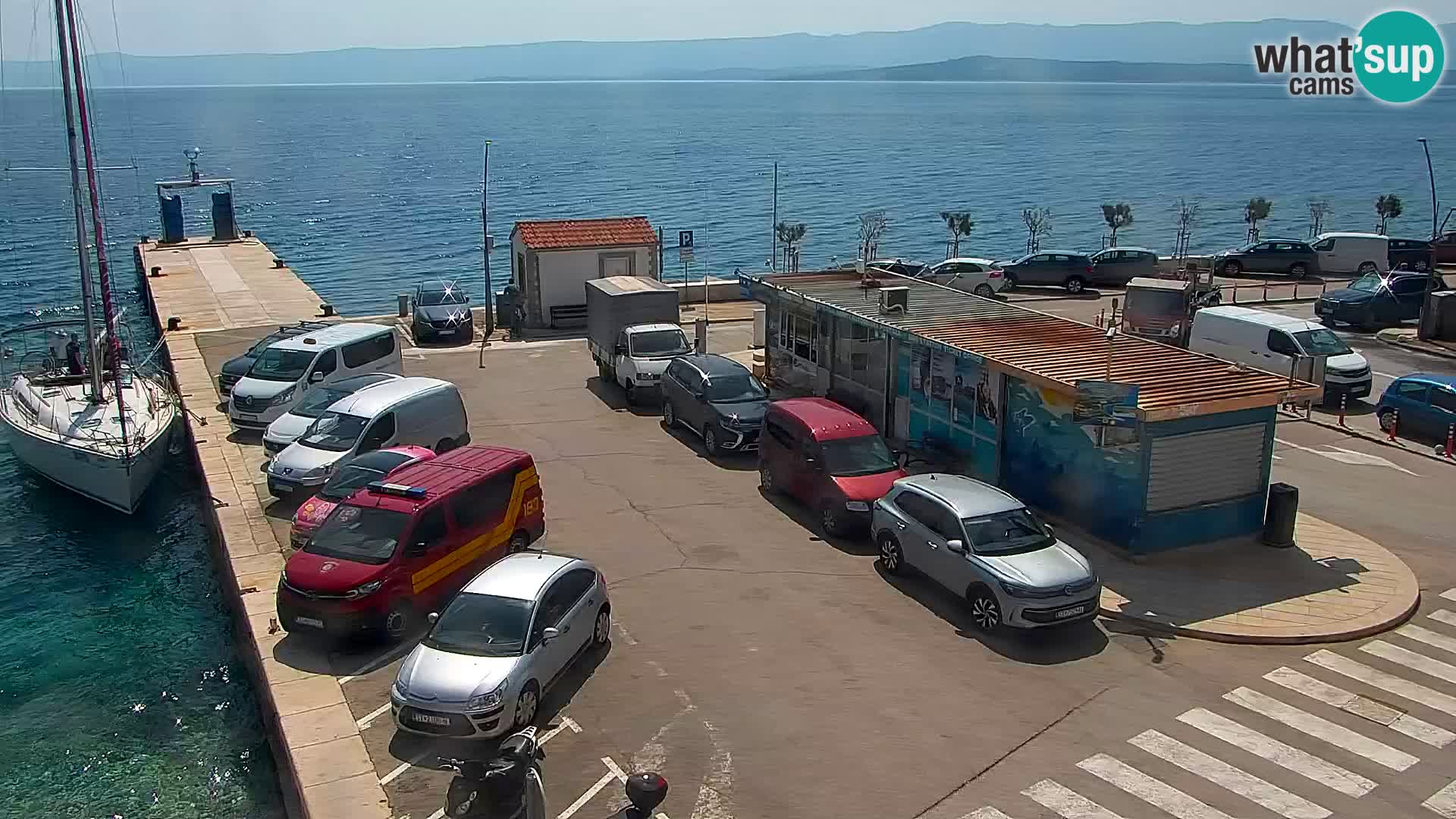 Webcam Bol Centro e Marina – Vista live dal porto di Bol