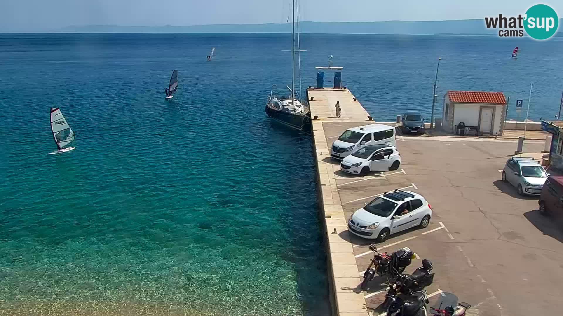 Webcam Bol centre-ville & marina – Vue en direct depuis Bol, île de Brač