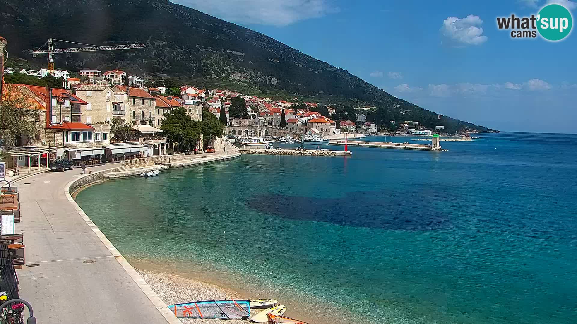 Webcam Bol Hafen & Ortszentrum – Liveblick aus Bol auf der Insel Brač