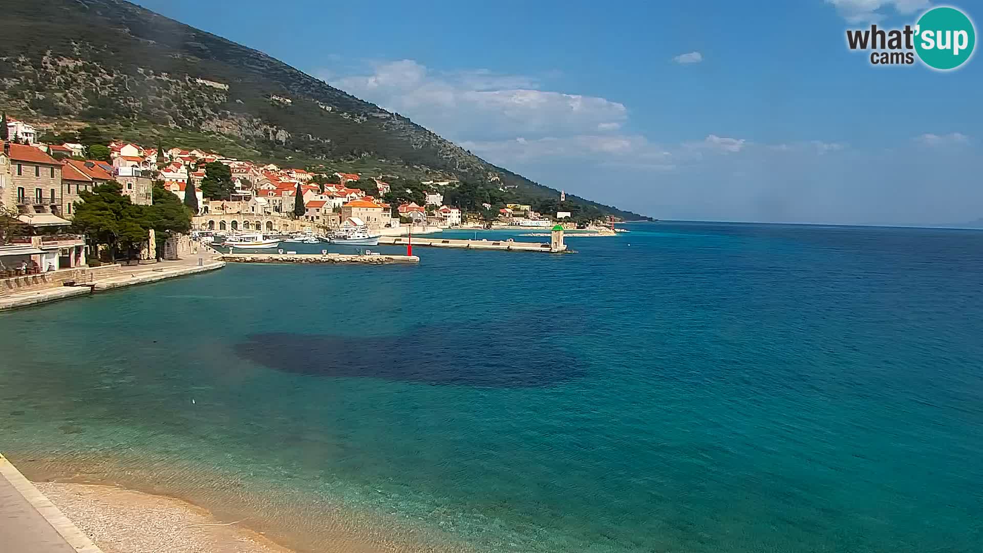Webcam Bol Hafen & Ortszentrum – Liveblick aus Bol auf der Insel Brač