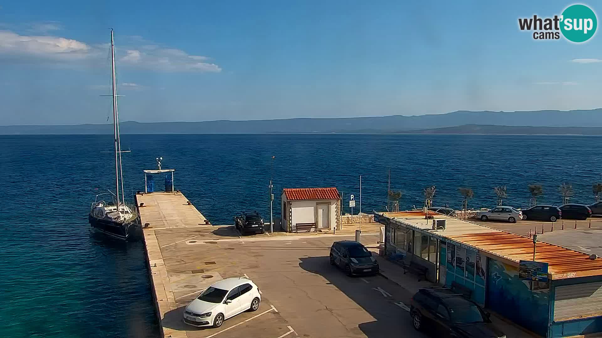 Webcam Bol Centre-Ville & Marina – Vue en direct depuis Bol, île de Brač