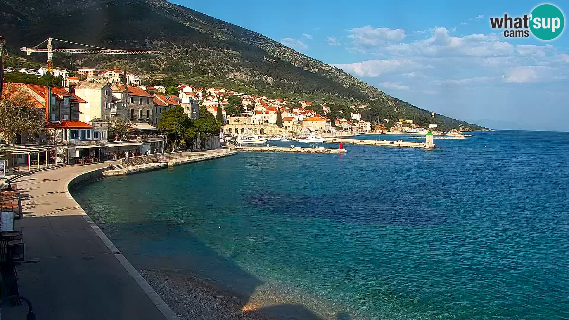 Webcam Bol centre-ville & marina – Vue en direct depuis Bol, île de Brač