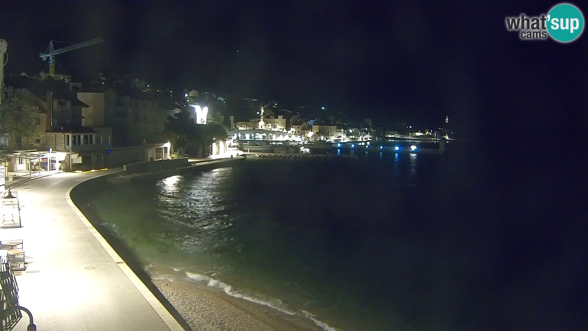 Webcam Bol Centro e Marina – Vista live dal porto di Bol