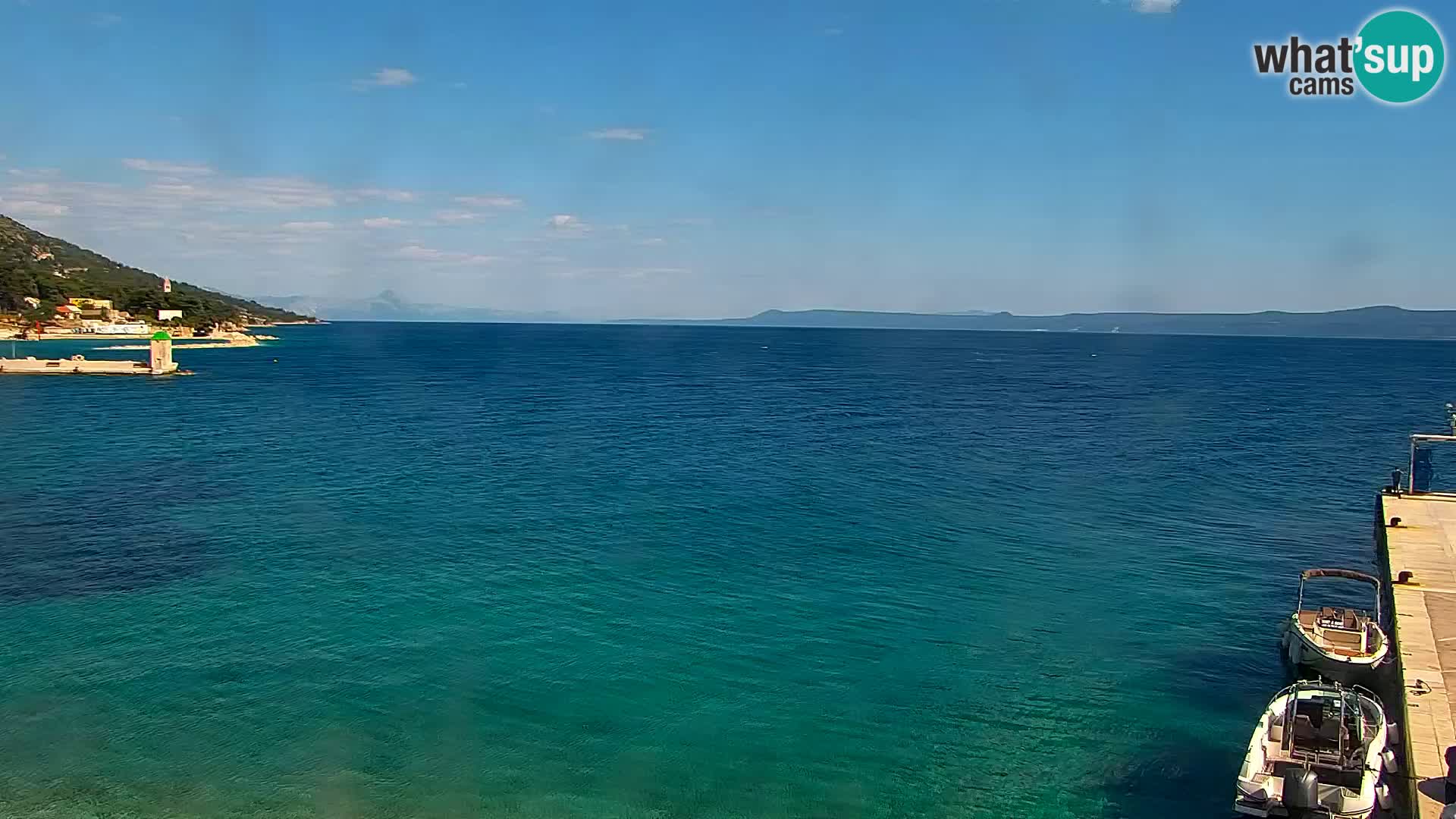 Webcam Bol Hafen & Ortszentrum – Liveblick aus Bol auf der Insel Brač