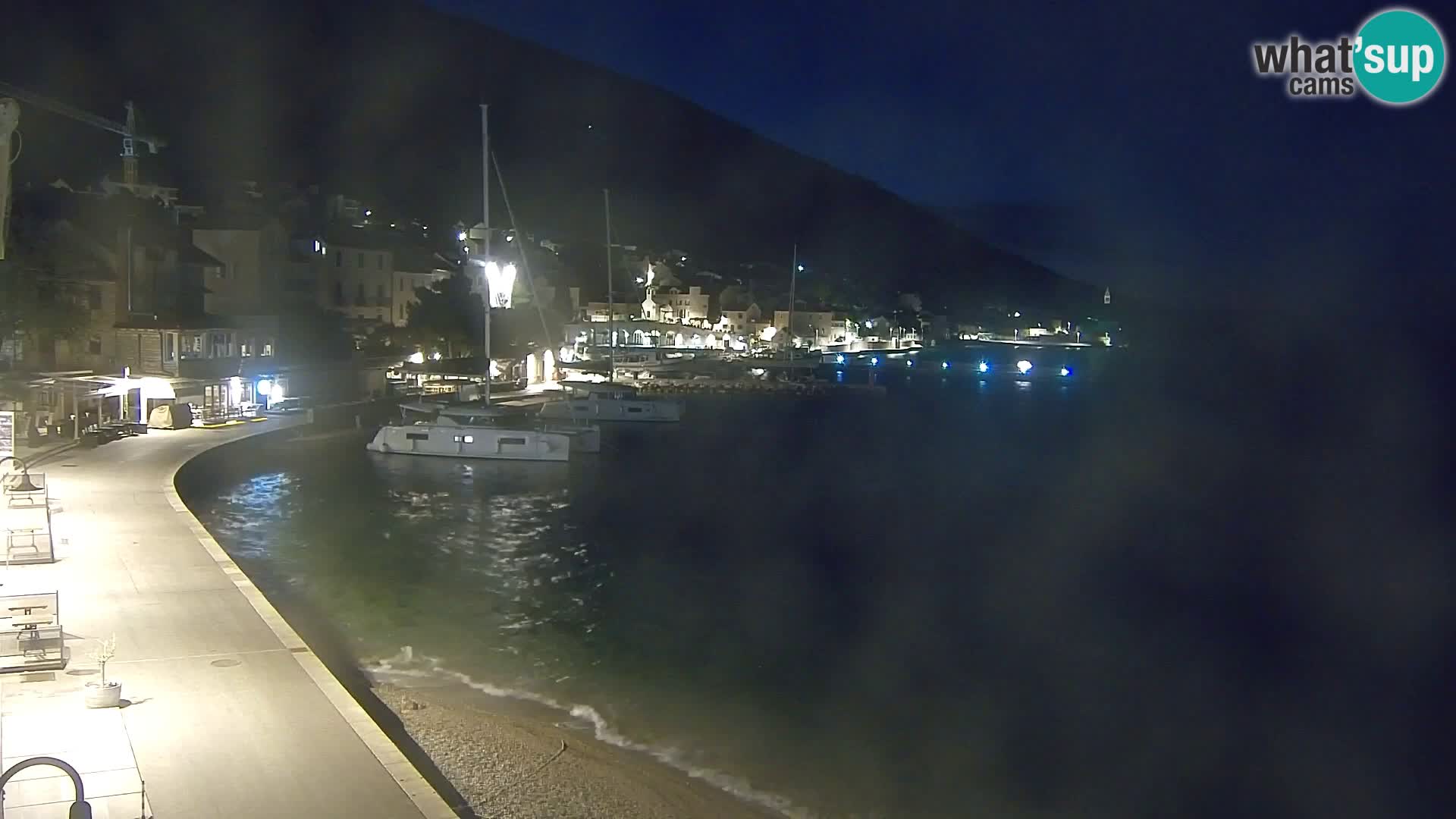Webcam Bol centre-ville & marina – Vue en direct depuis Bol, île de Brač