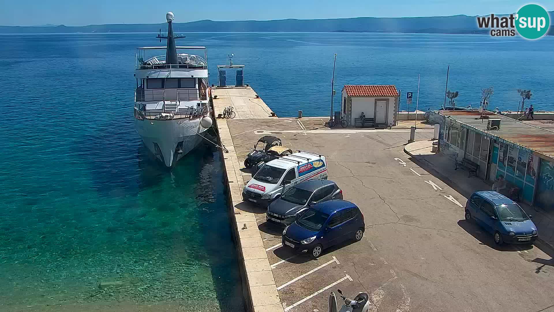 Webcam Bol centre-ville & marina – Vue en direct depuis Bol, île de Brač