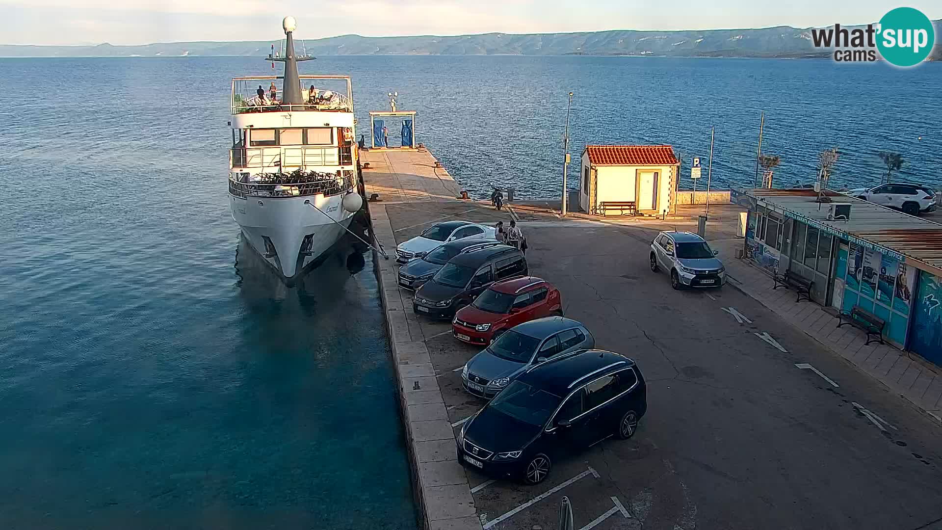 Webcam Bol centre-ville & marina – Vue en direct depuis Bol, île de Brač