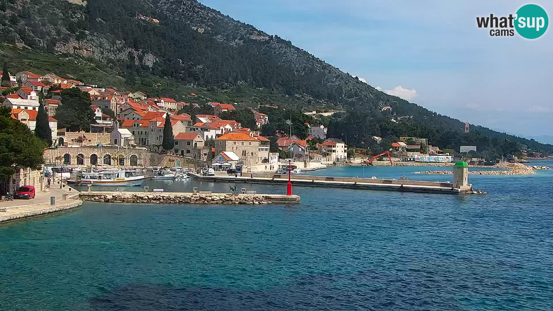 Webcam Bol centre-ville & marina – Vue en direct depuis Bol, île de Brač