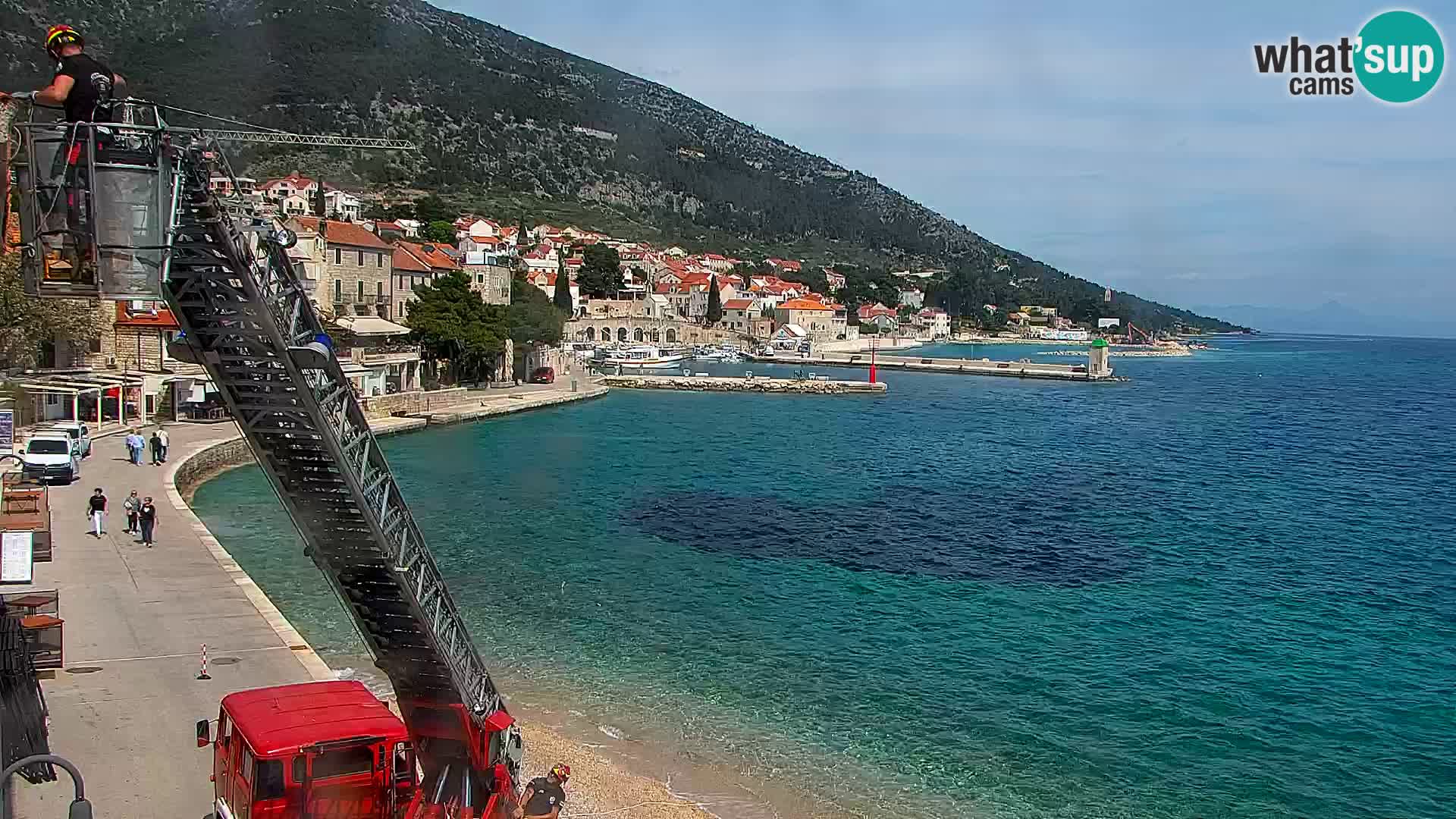 Webcam Bol Centre-Ville & Marina – Vue en direct depuis Bol, île de Brač
