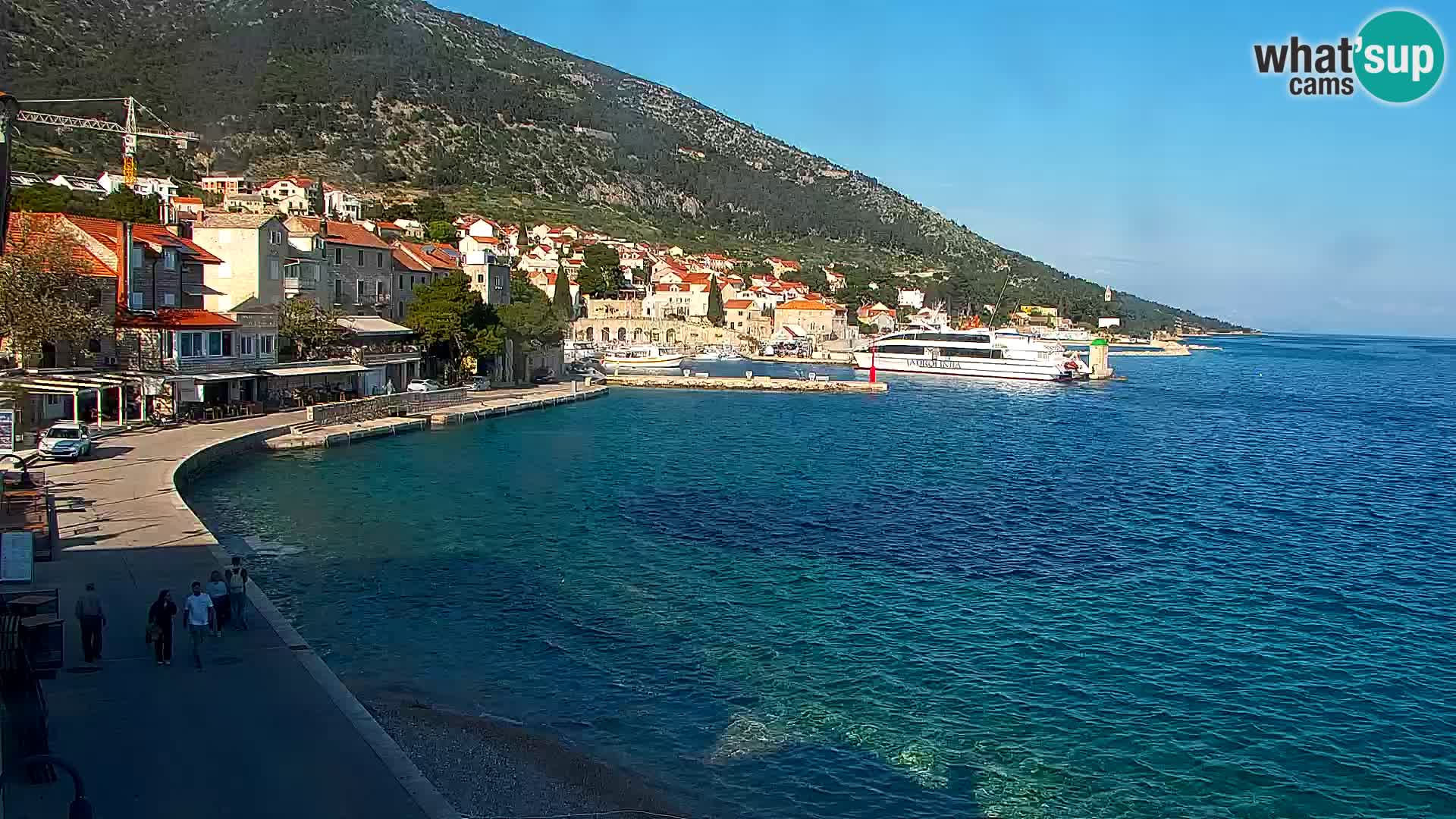 Webcam Bol Hafen & Ortszentrum – Liveblick aus Bol auf der Insel Brač