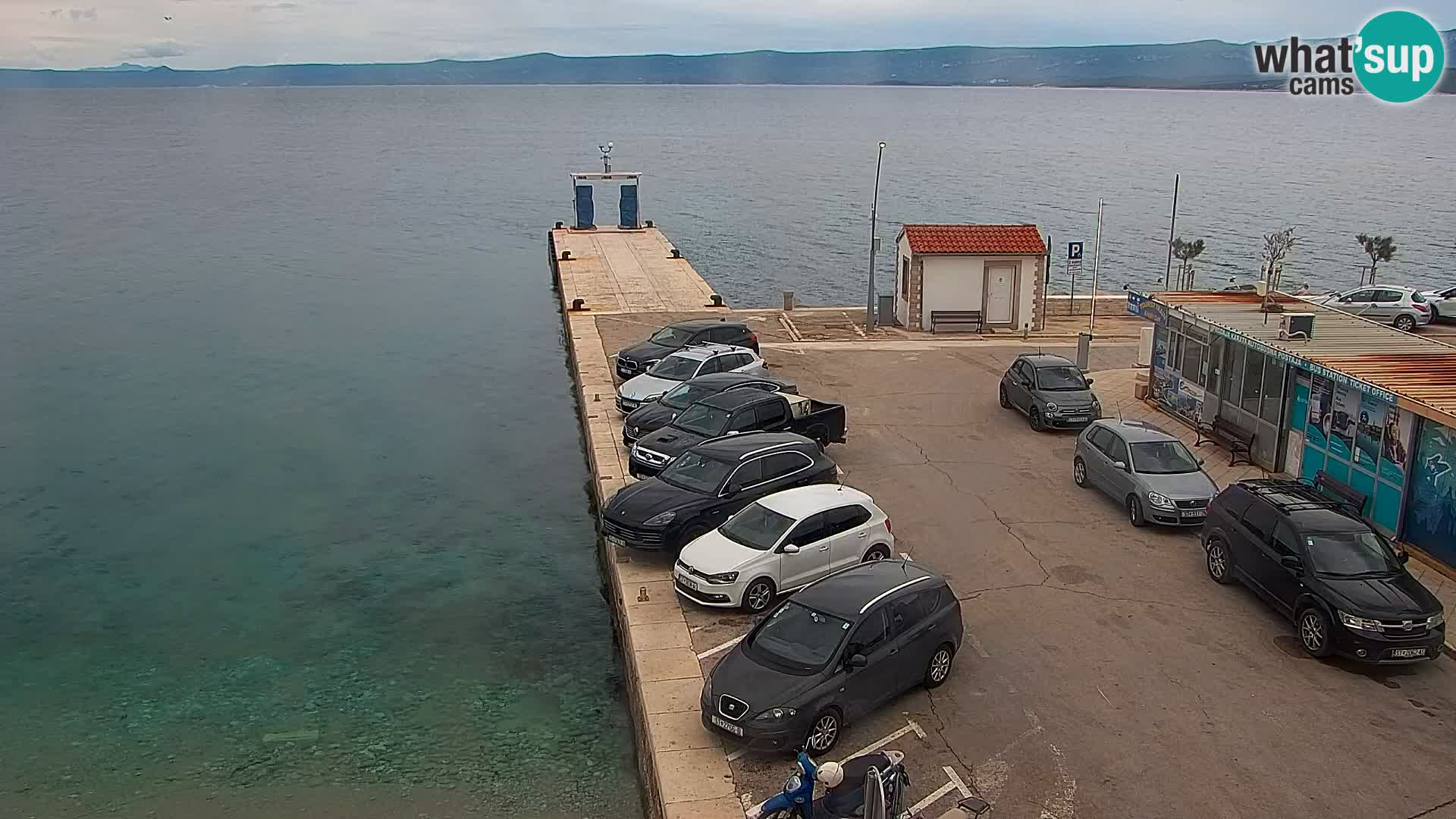 Webcam Bol centre-ville & marina – Vue en direct depuis Bol, île de Brač