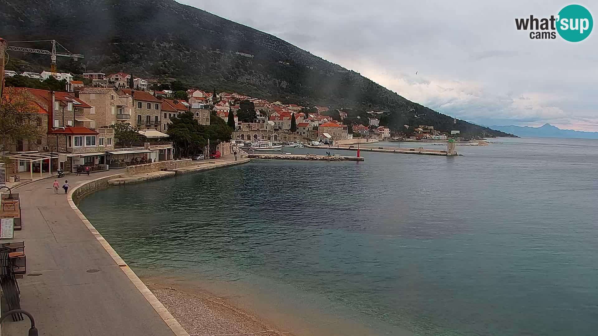 Webcam Bol centre-ville & marina – Vue en direct depuis Bol, île de Brač