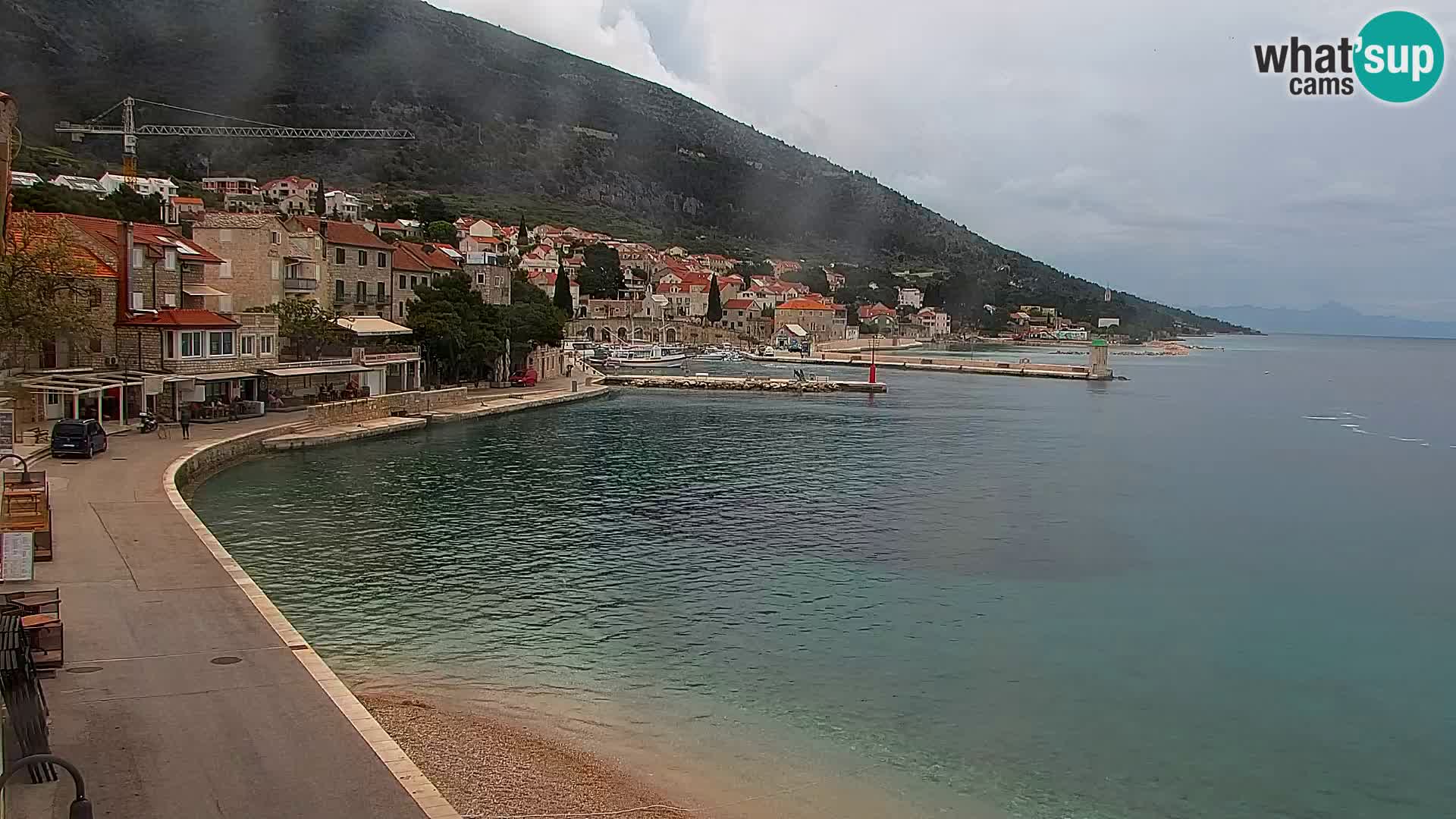 Webcam Bol centre-ville & marina – Vue en direct depuis Bol, île de Brač