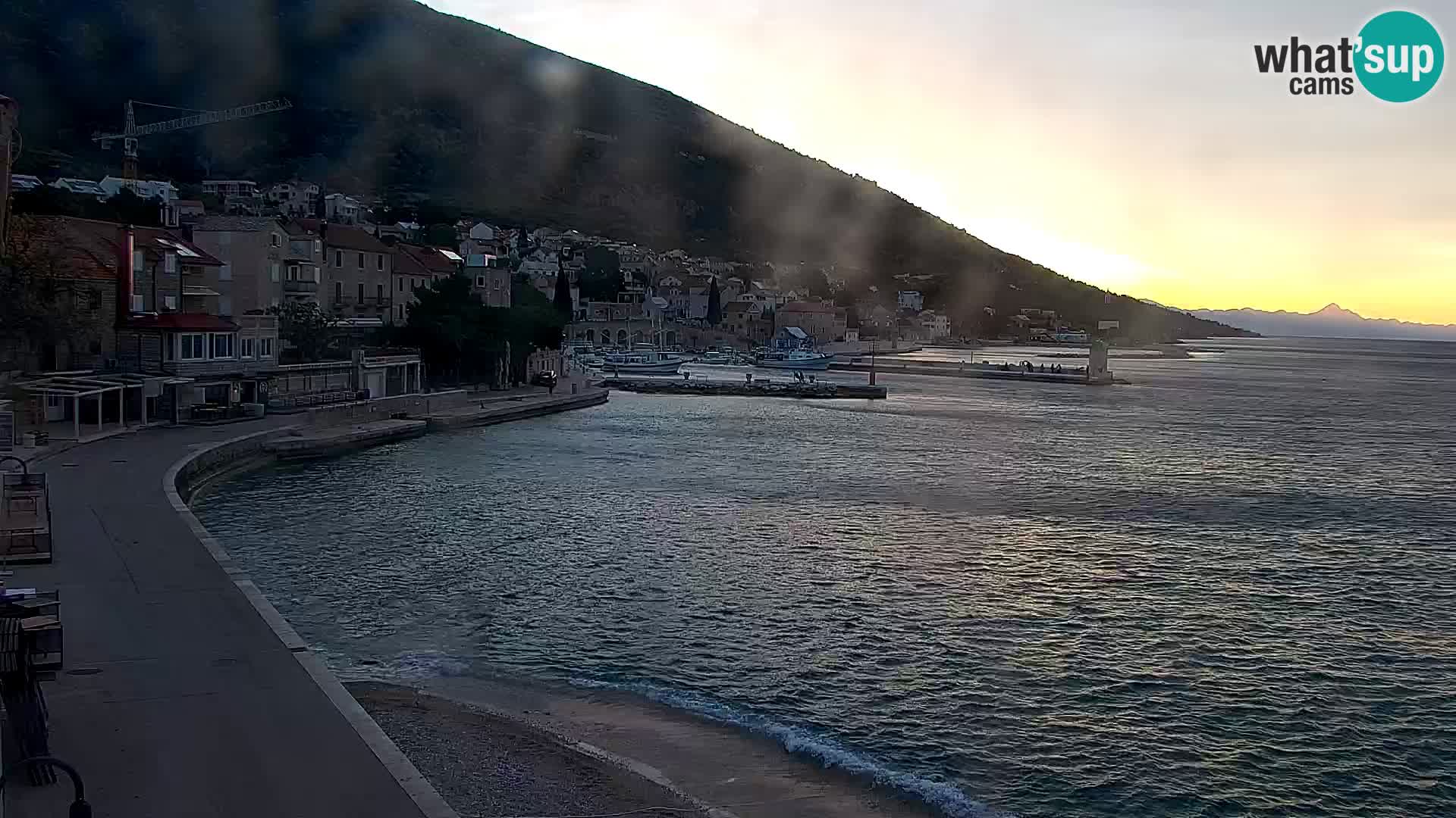 Webcam Bol centre-ville & marina – Vue en direct depuis Bol, île de Brač