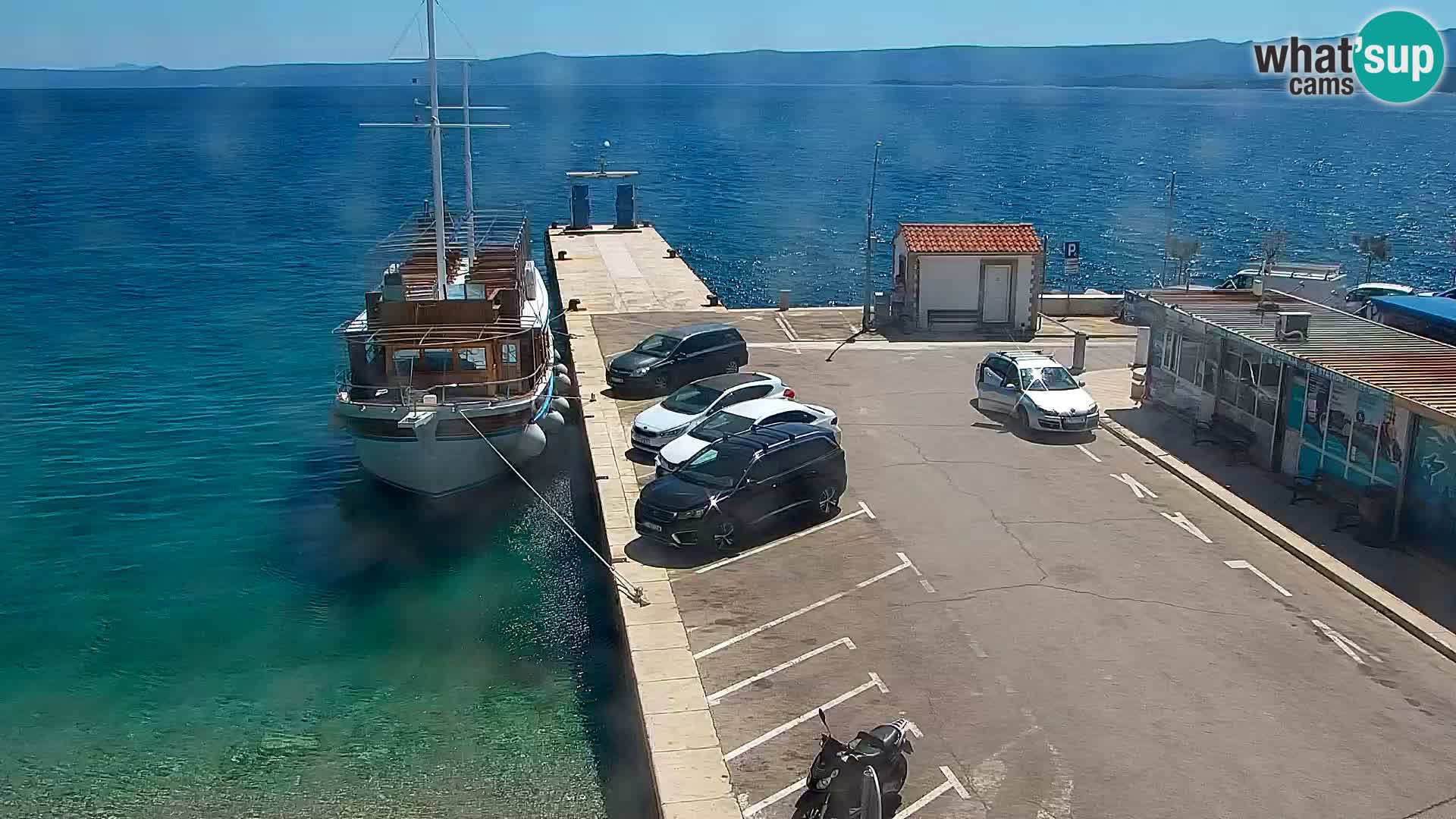 Webcam Bol Centre-Ville & Marina – Vue en direct depuis Bol, île de Brač