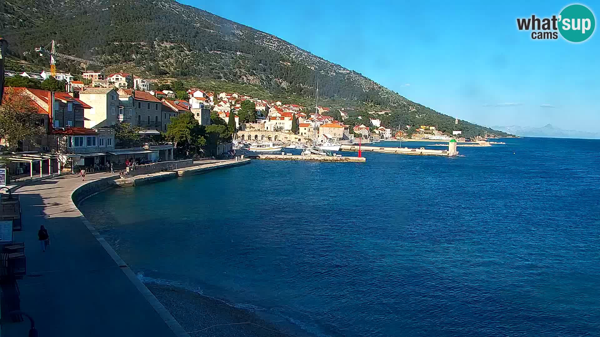 Webcam Bol Hafen & Ortszentrum – Liveblick aus Bol auf der Insel Brač