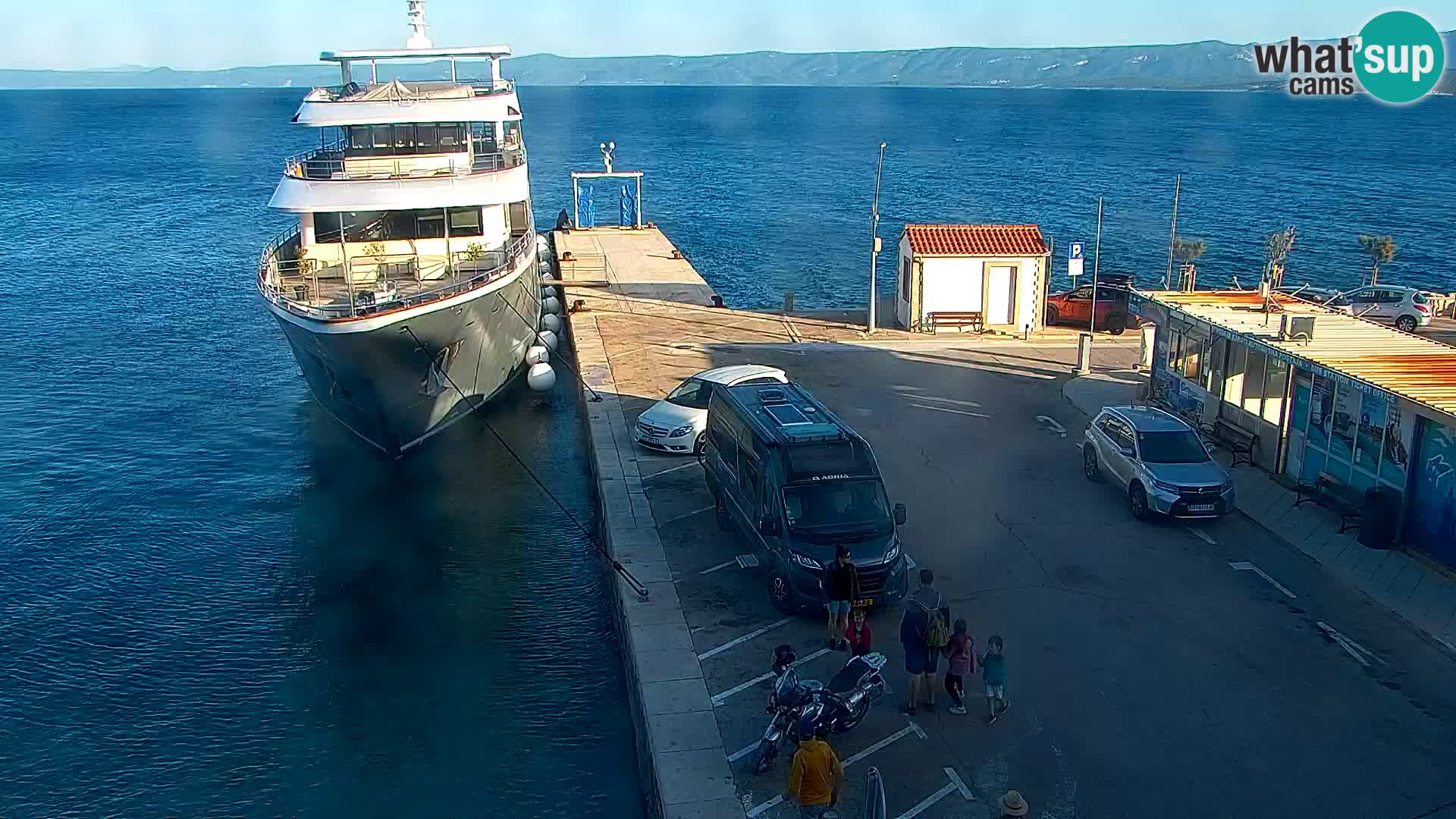 Webcam Bol centre-ville & marina – Vue en direct depuis Bol, île de Brač