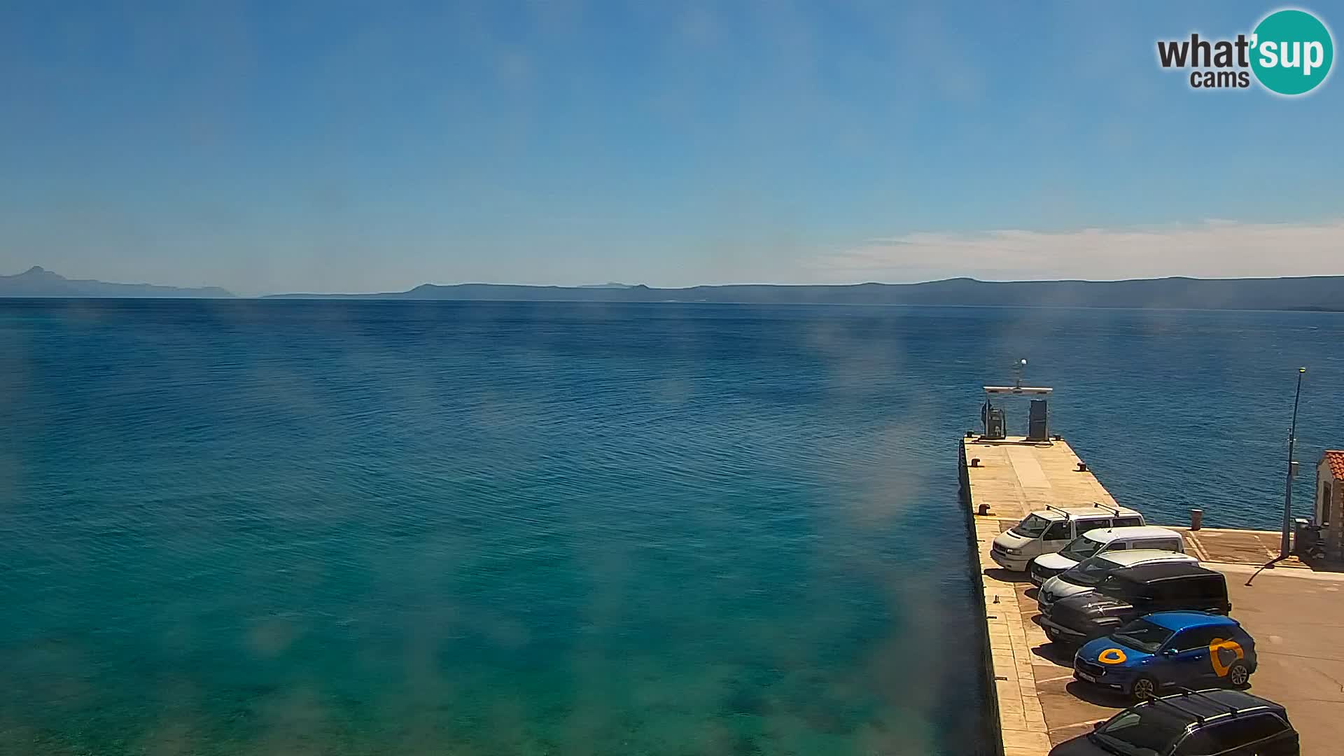 Webcam Bol Centro e Marina – Vista live dal porto di Bol