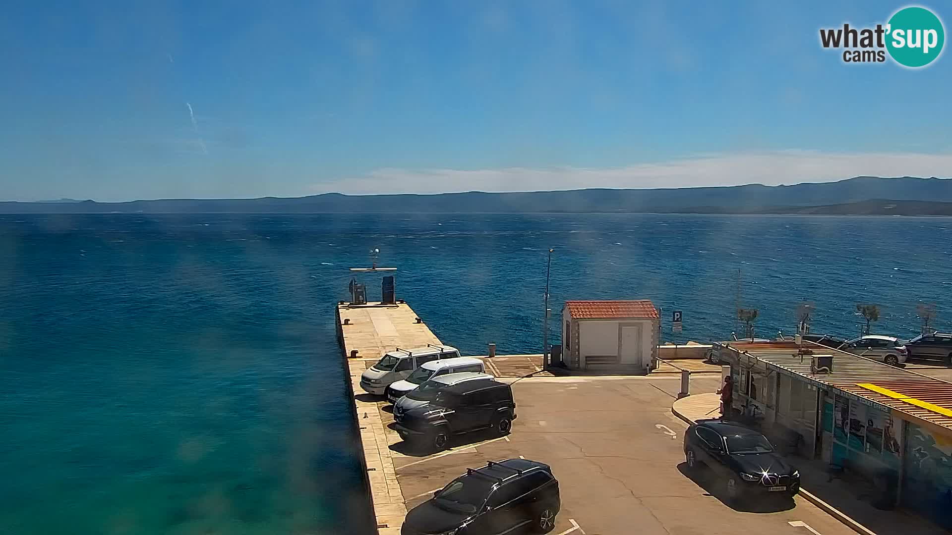 Webcam Bol centre-ville & marina – Vue en direct depuis Bol, île de Brač