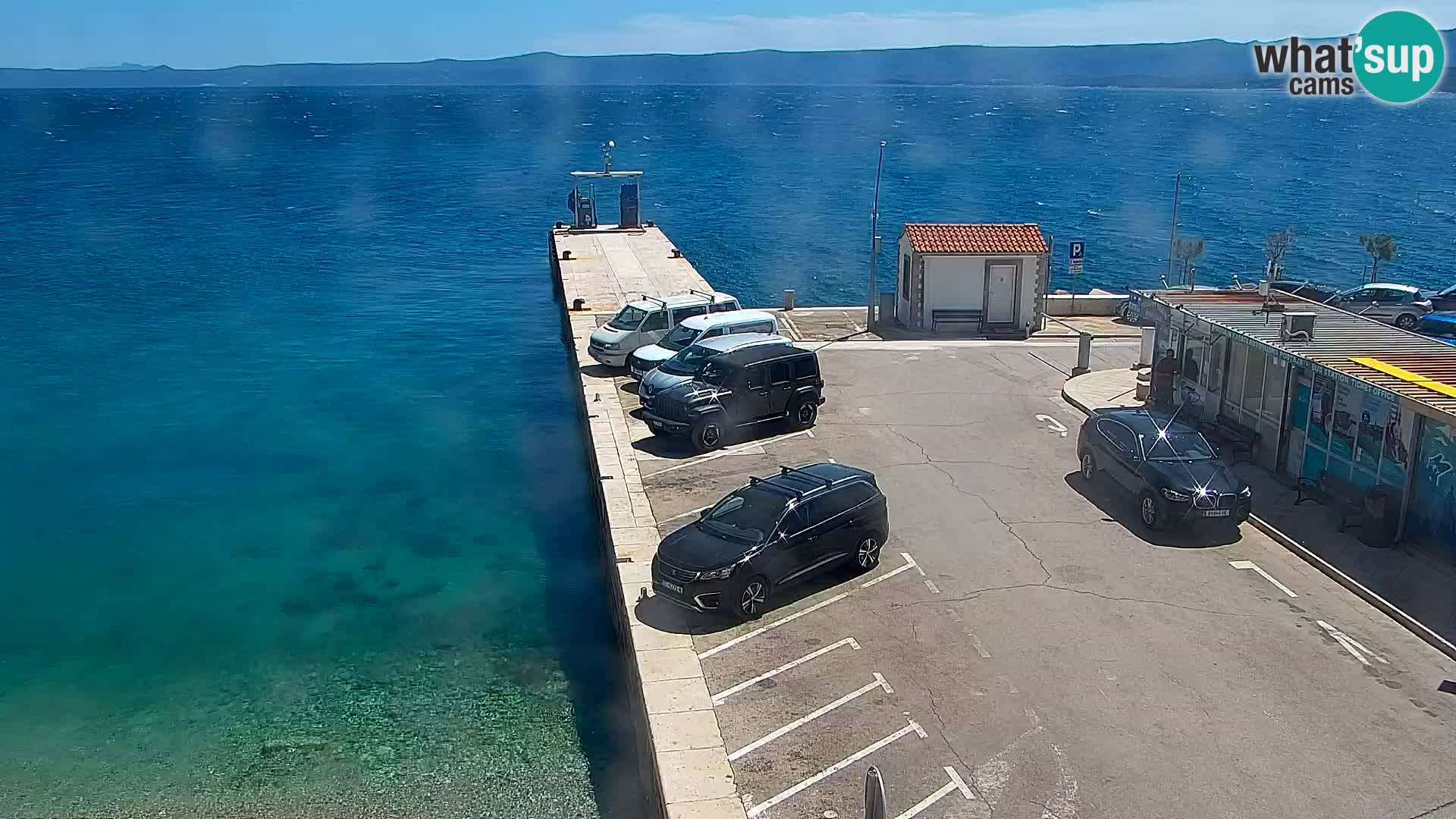 Webcam Bol centre-ville & marina – Vue en direct depuis Bol, île de Brač