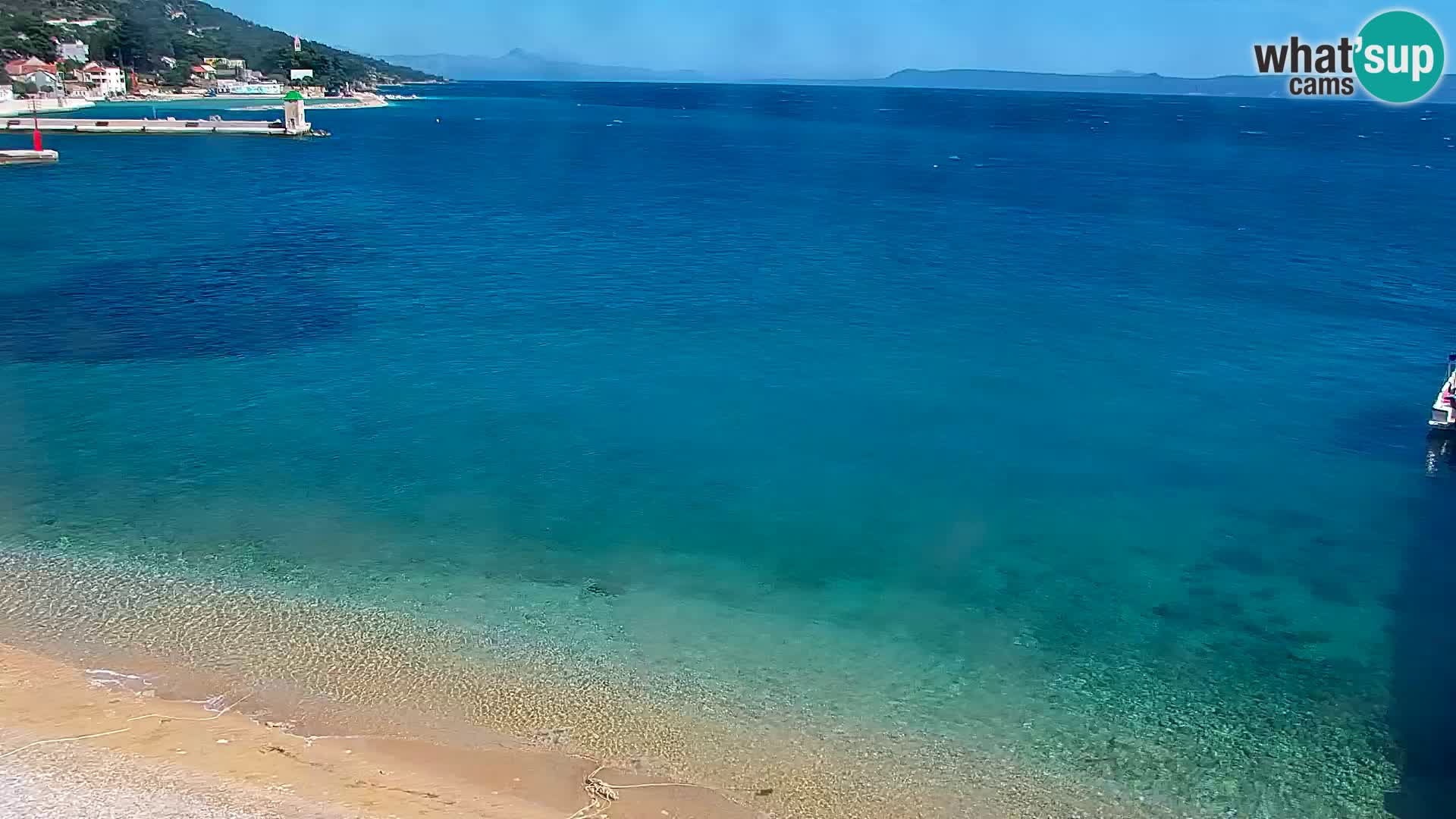 Webcam Bol Centro e Marina – Vista live dal porto di Bol